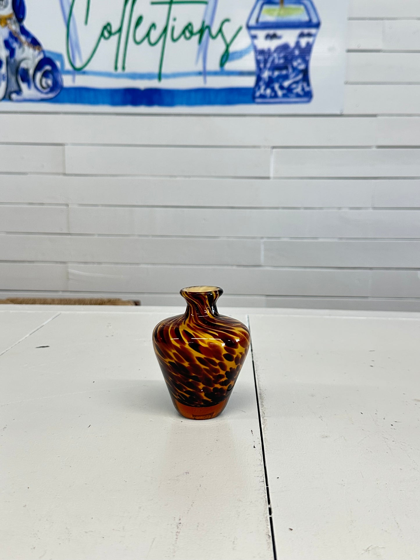 Tortoise bud vase
