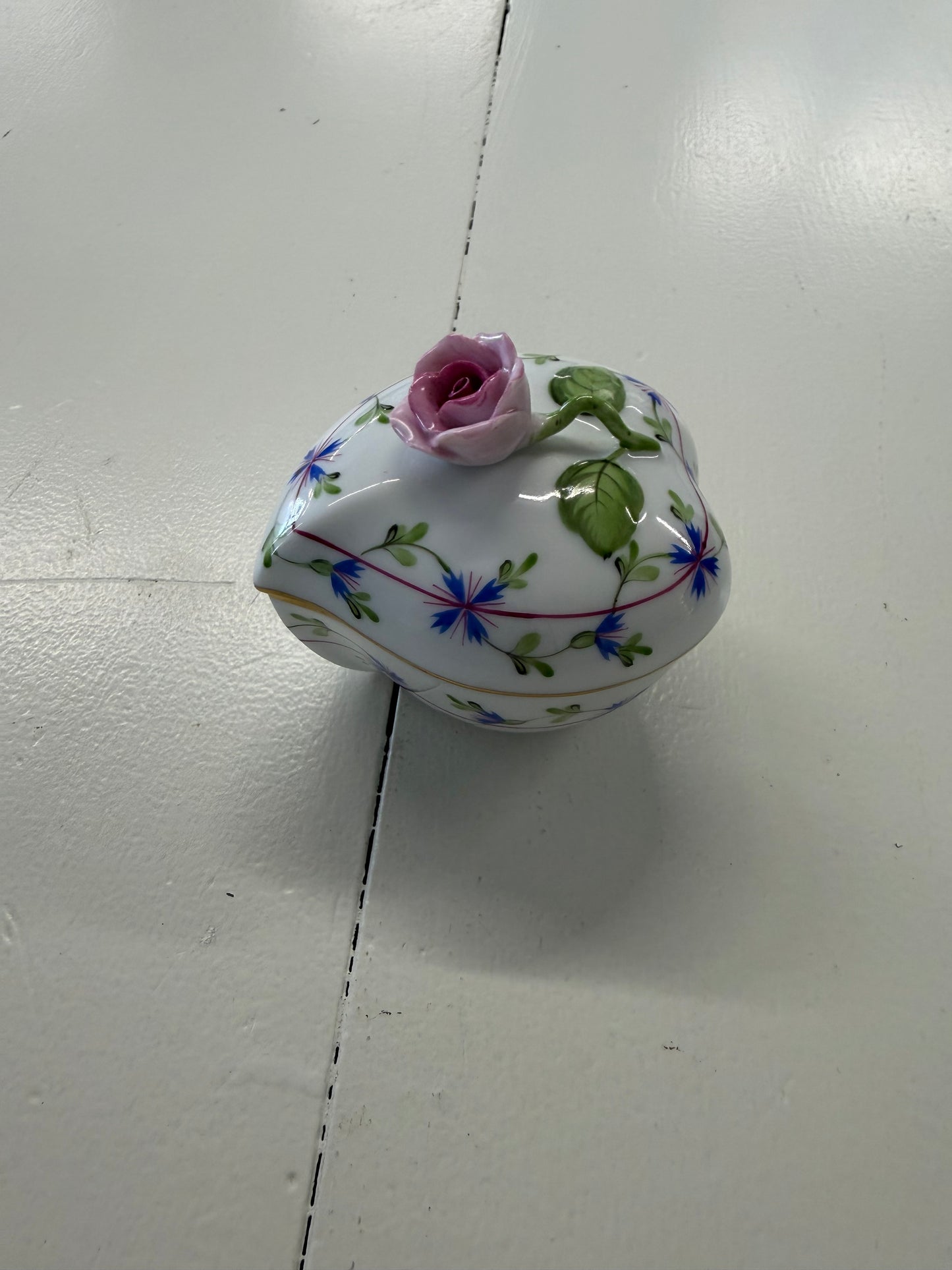 Herend Blue Garland trinket box