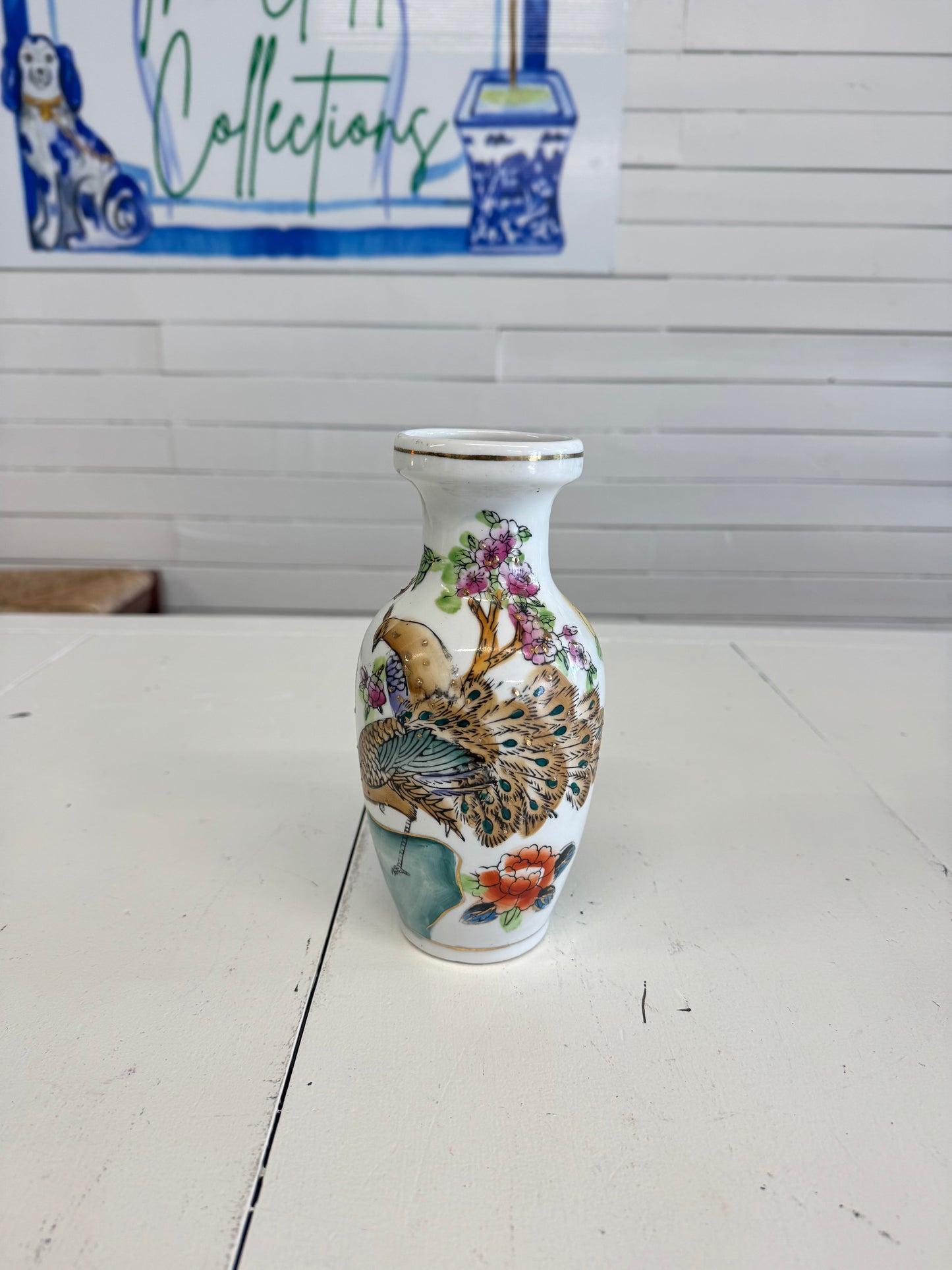 Peacock Vase