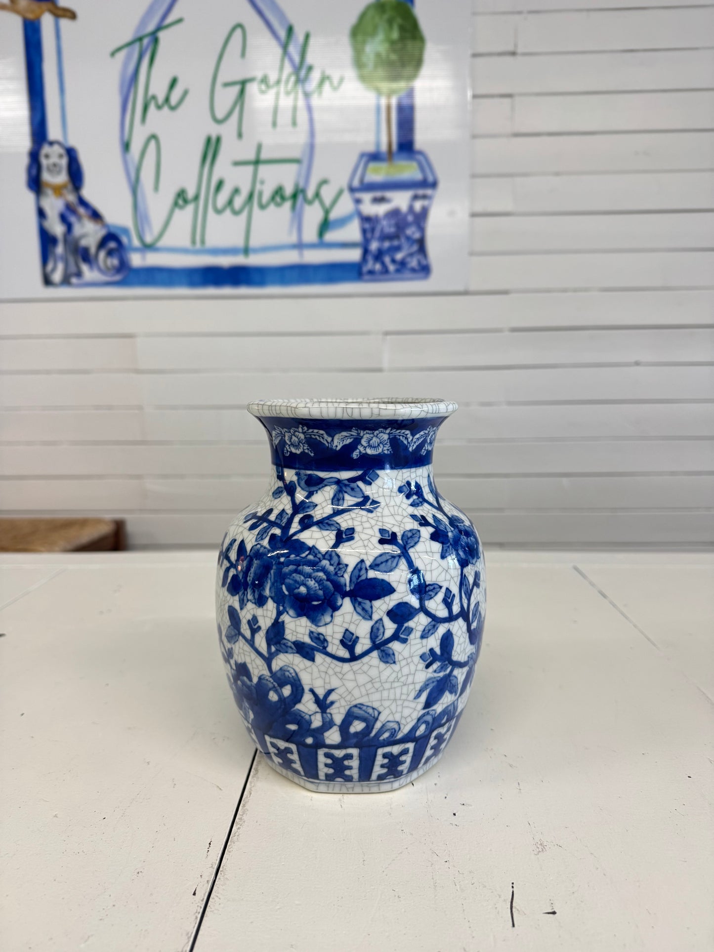 Blue and White Vase