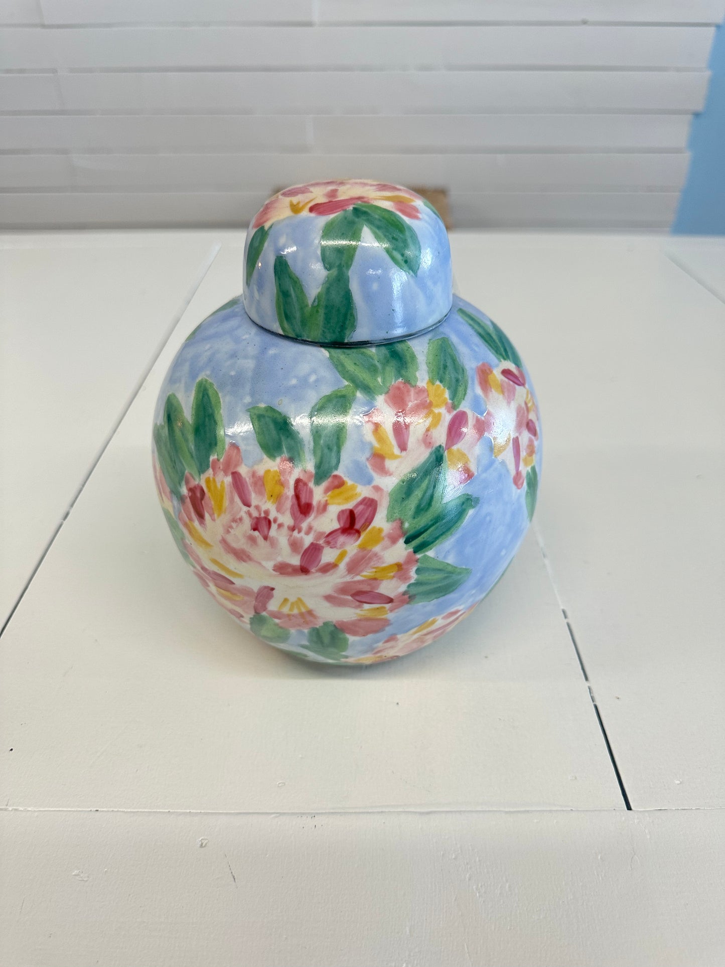 Floral Ginger Jar