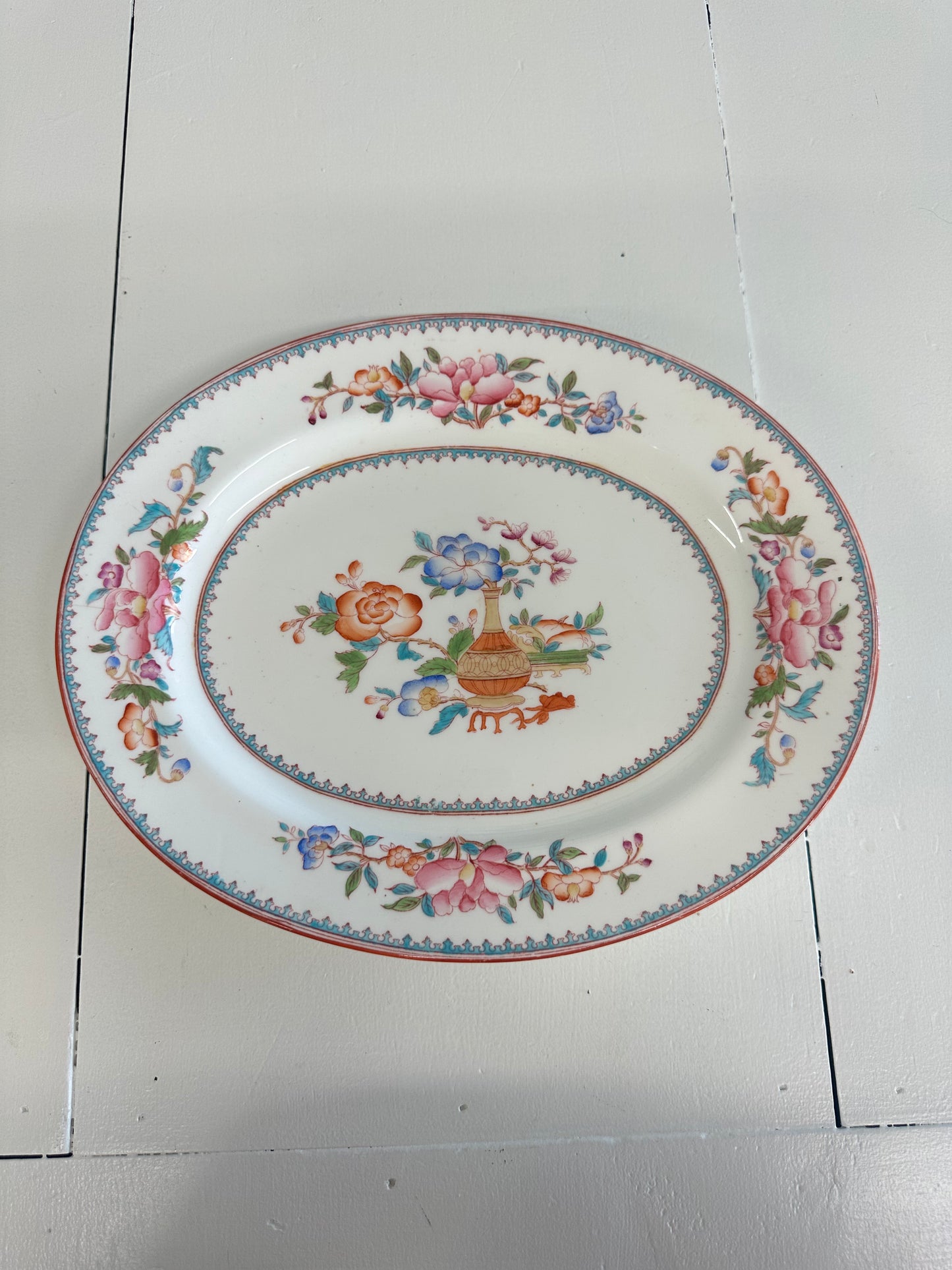 Floral England Platter