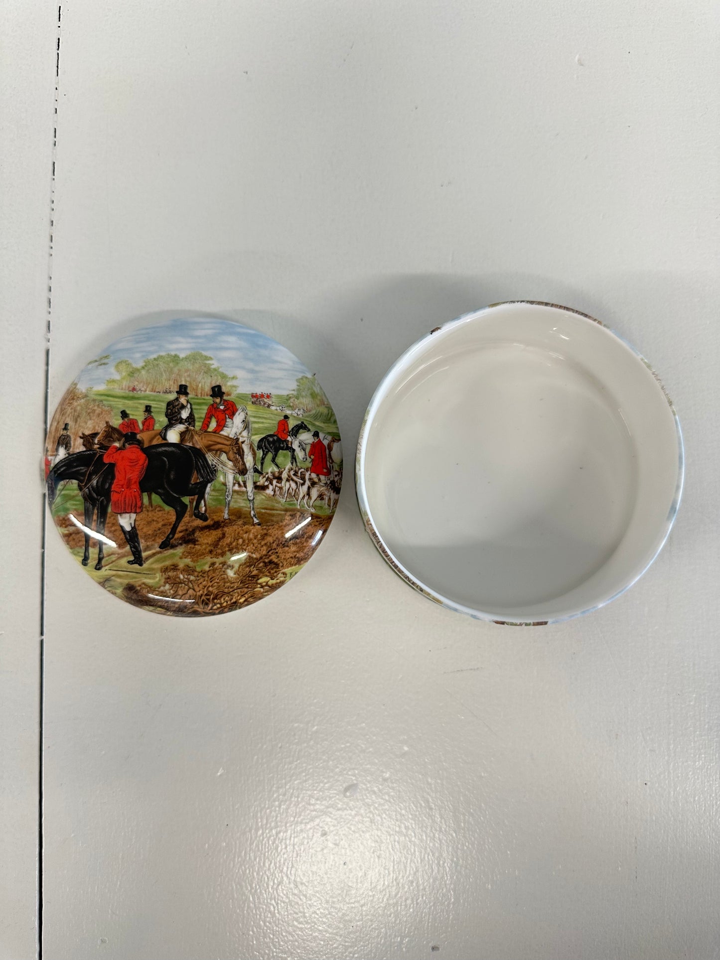 Staffordshire England Trinket Box