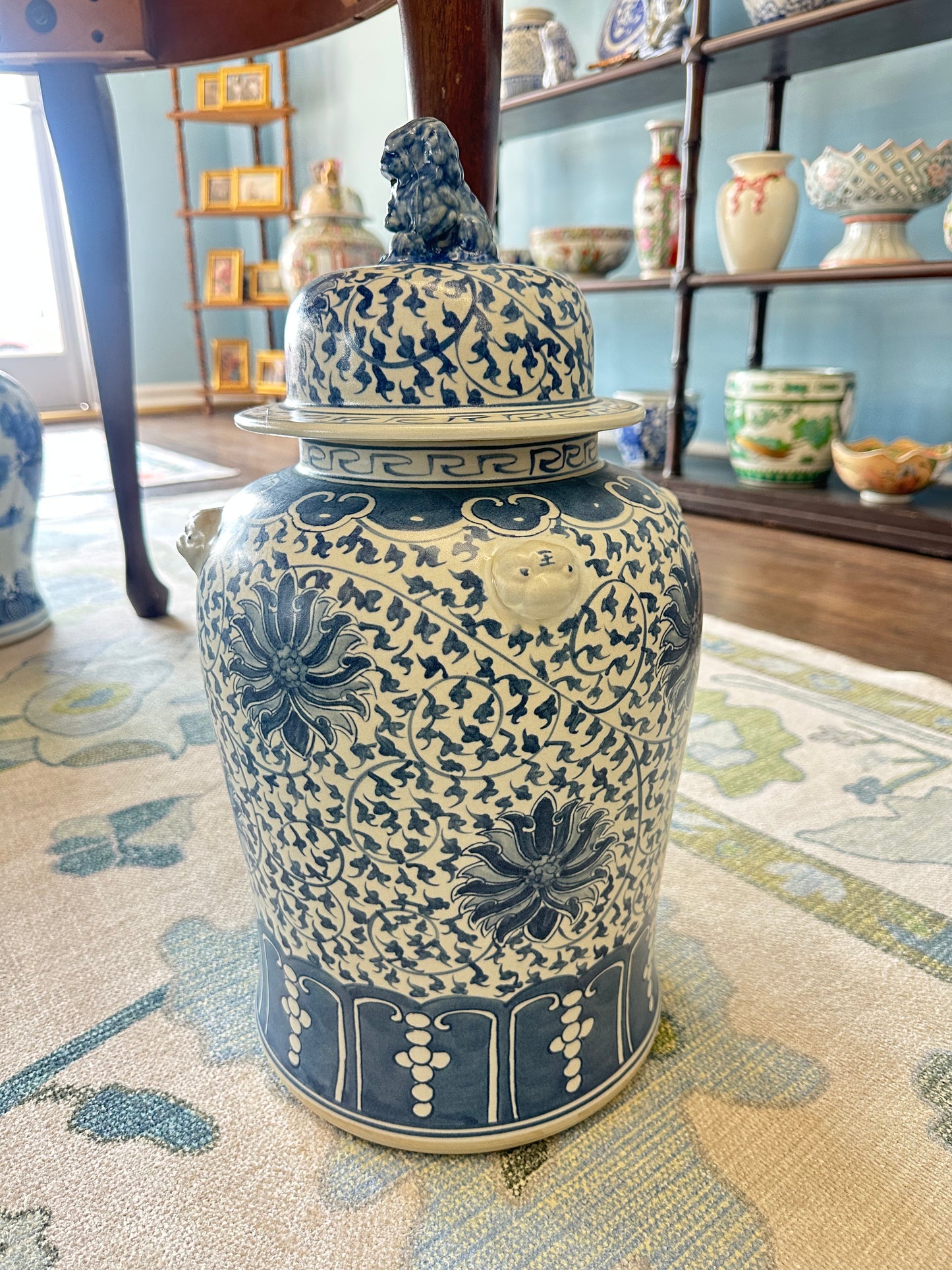 B&W Large Foo Dog Jars