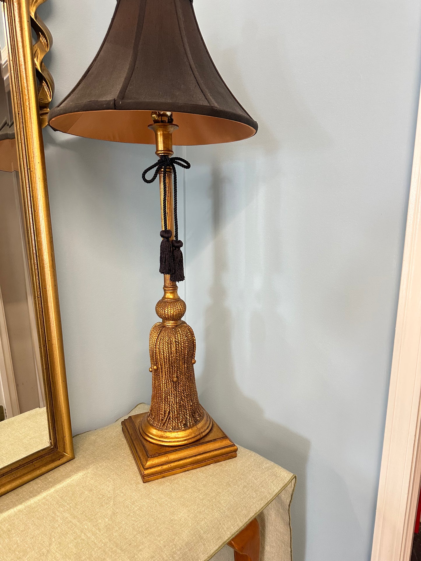 Gold Tassel Lamp