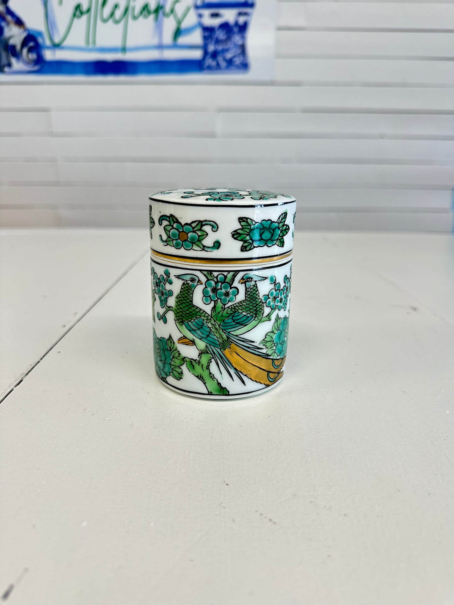 Gold Imari Canister