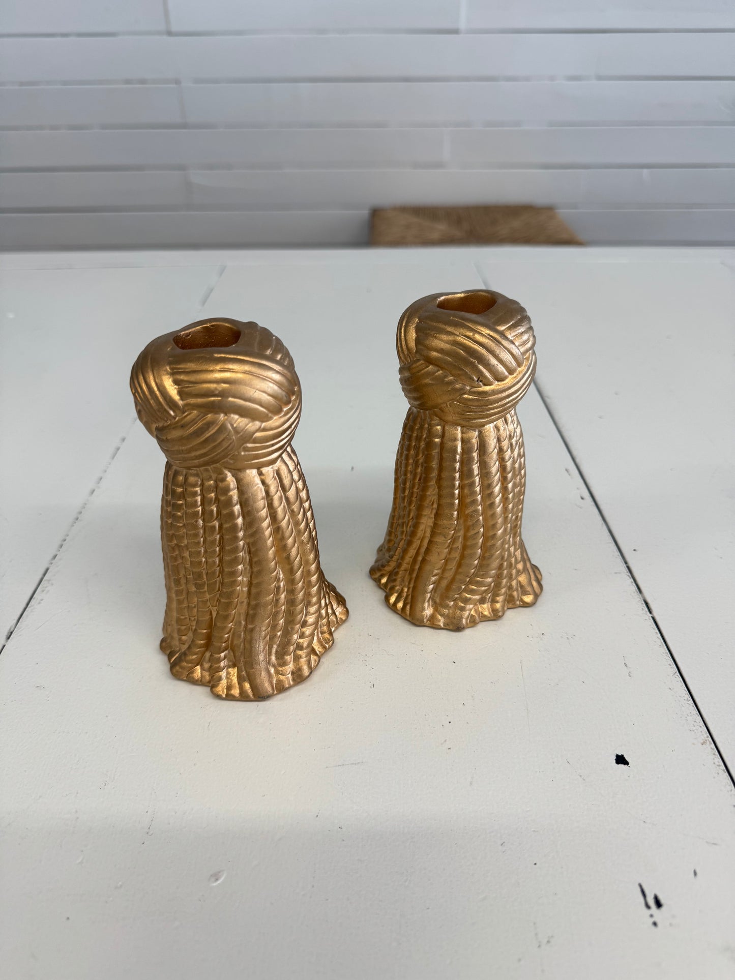 Tassel Candlestick Holders
