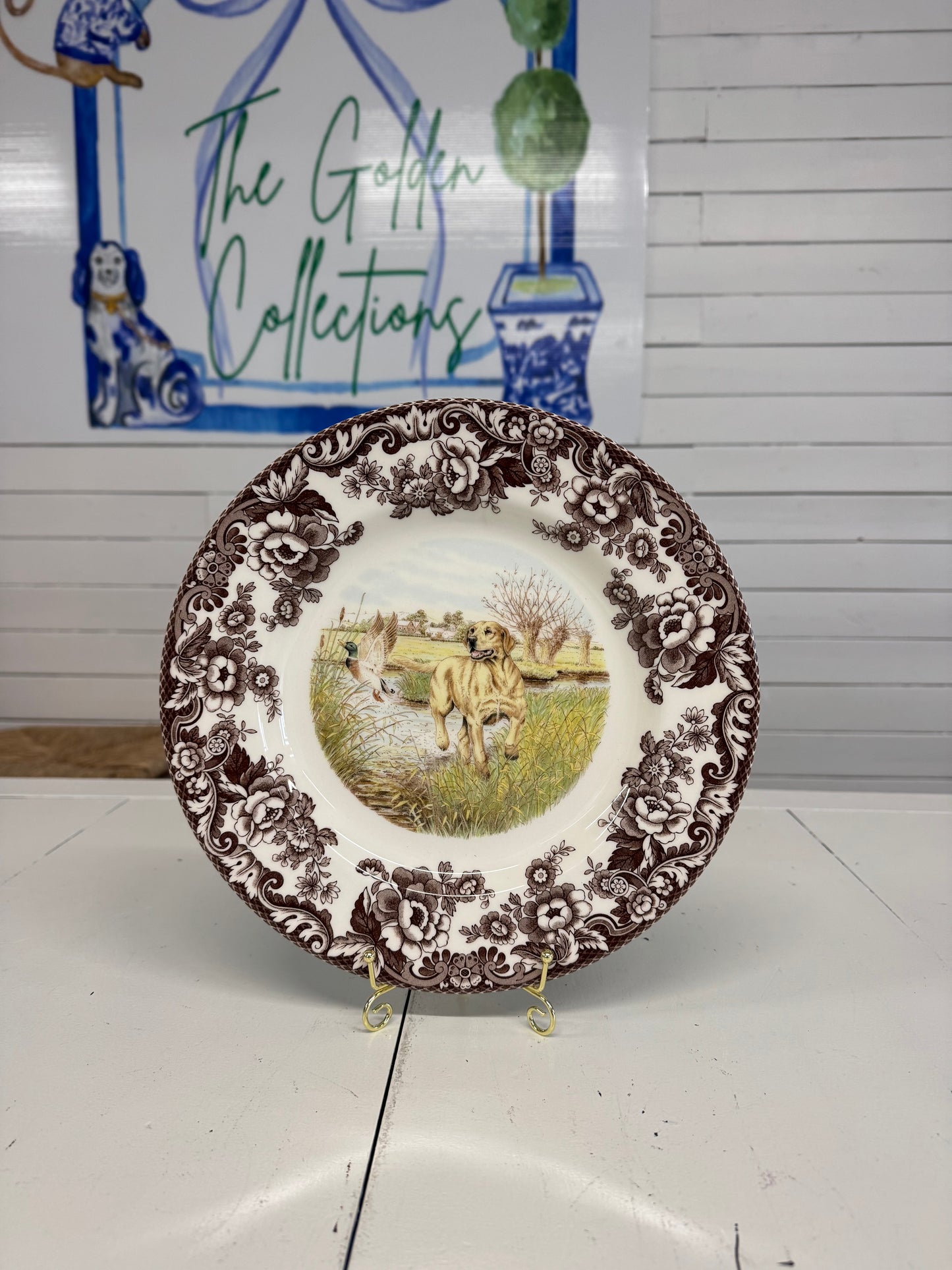 Woodland Spode Dinner Plate 10.5”