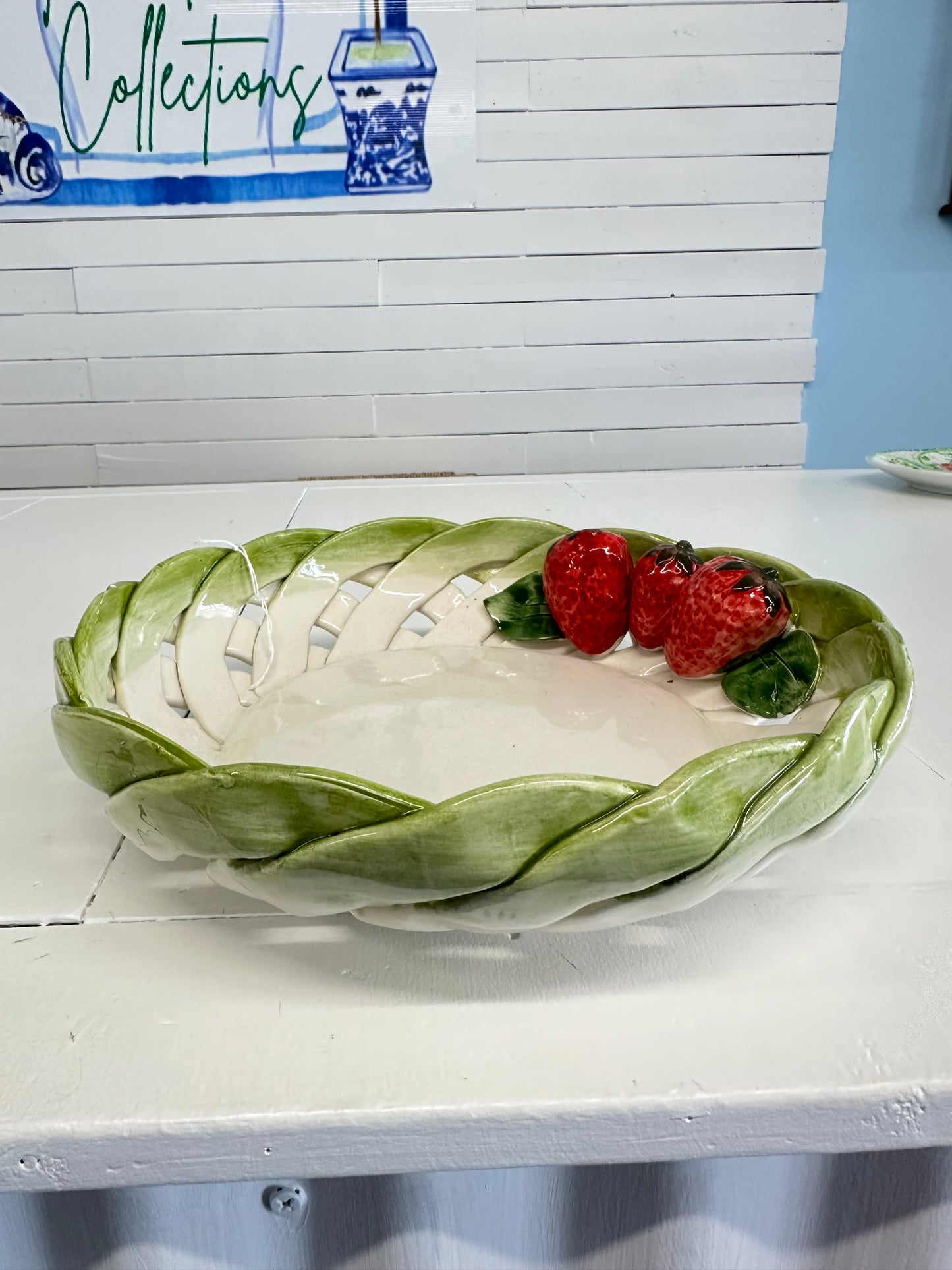 Strawberry Woven Bowl (made in Italy)