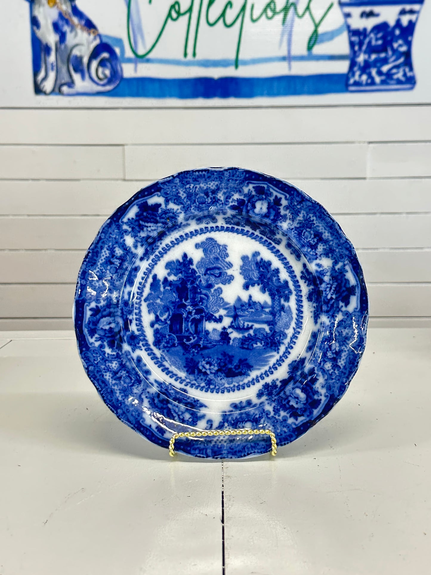 Flow Blue Plate