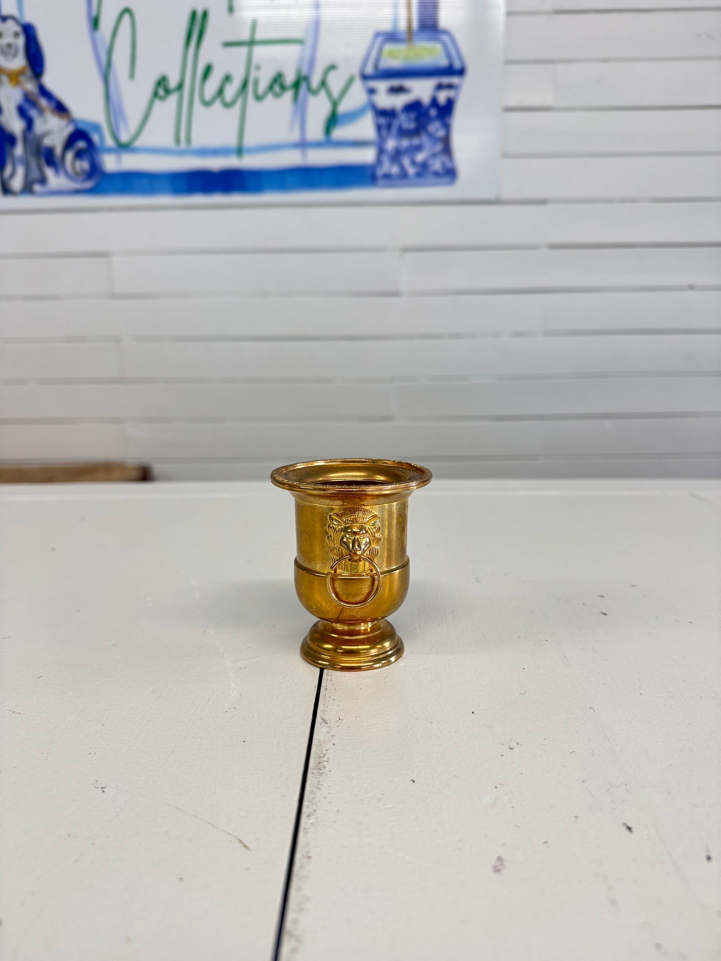 Brass Lion Head Catch-all