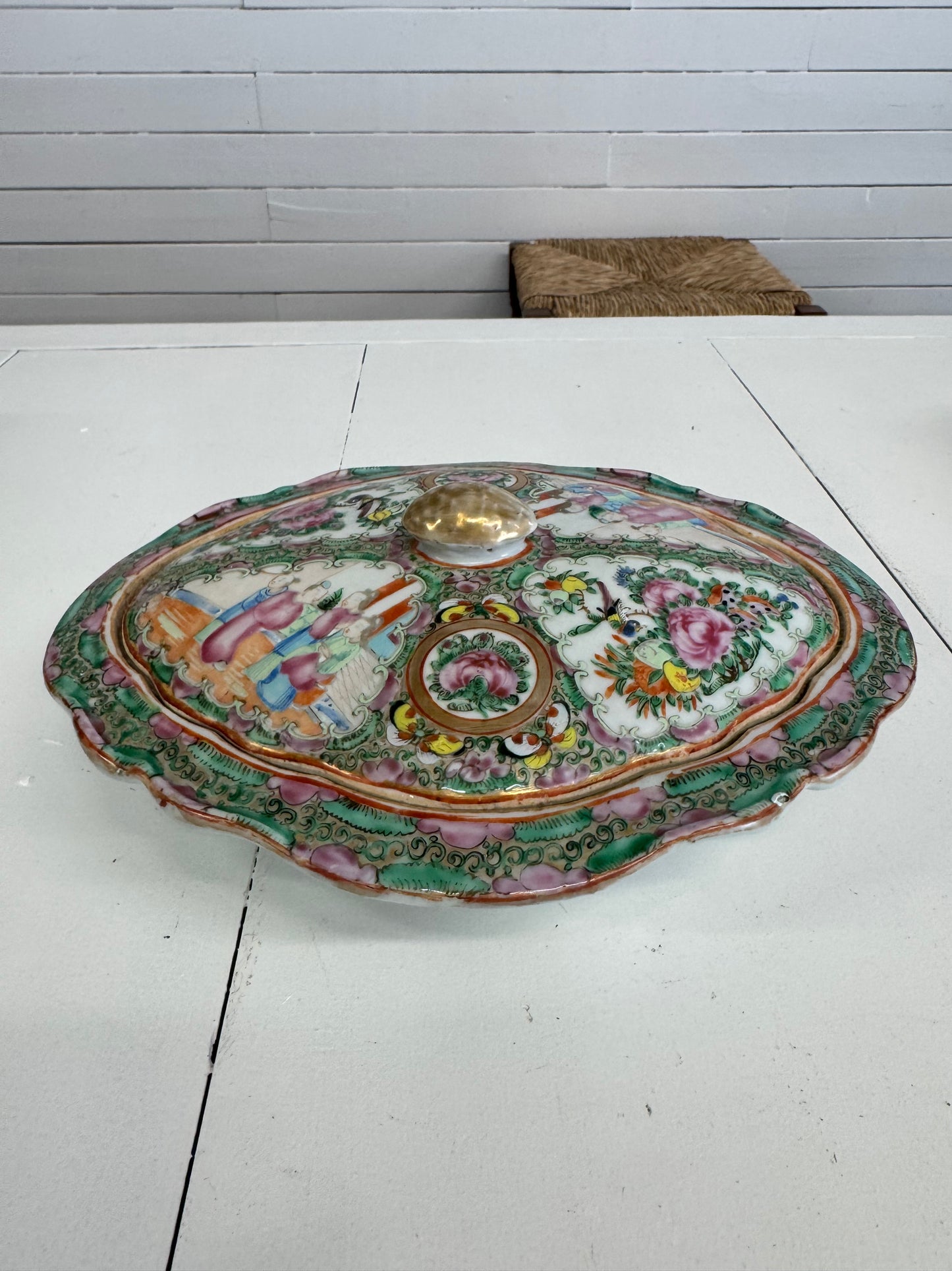 Antique Rose Medallion Tureen