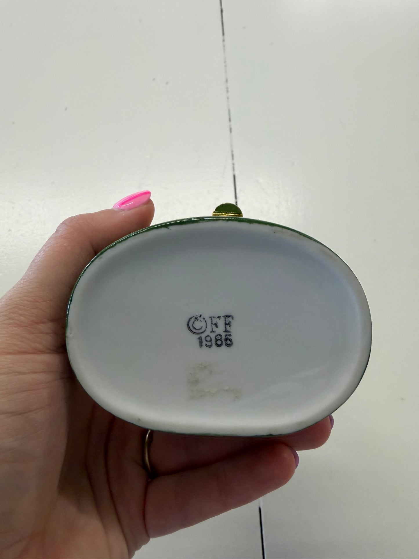 Fitz & Floyd 1985 trinket box