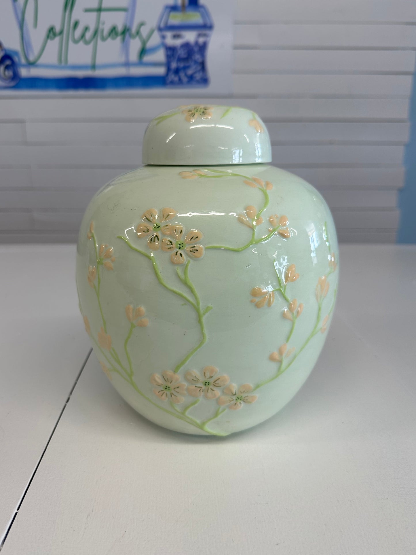 Floral Ginger Jar