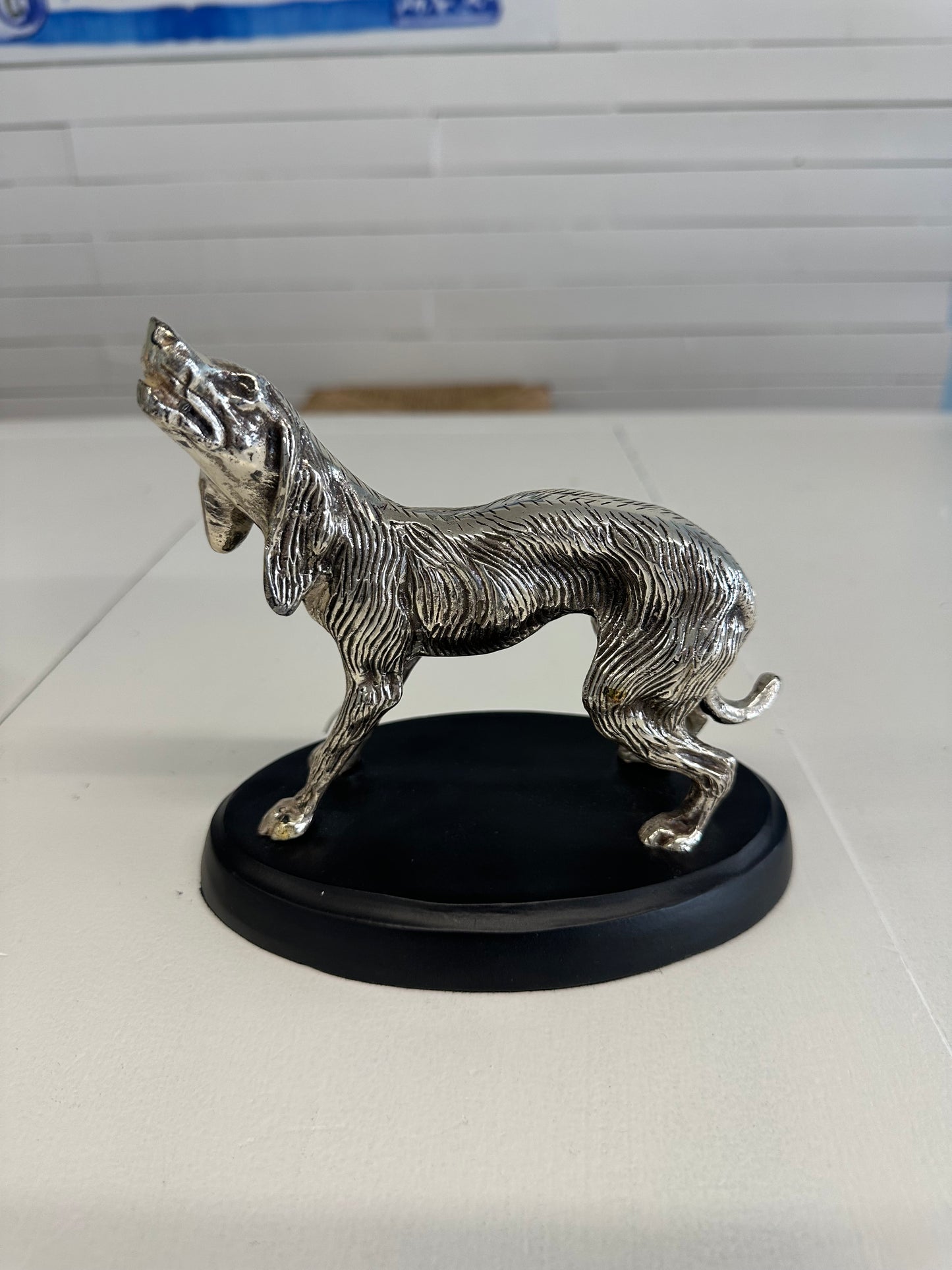 Metal Statue Hunt Dog