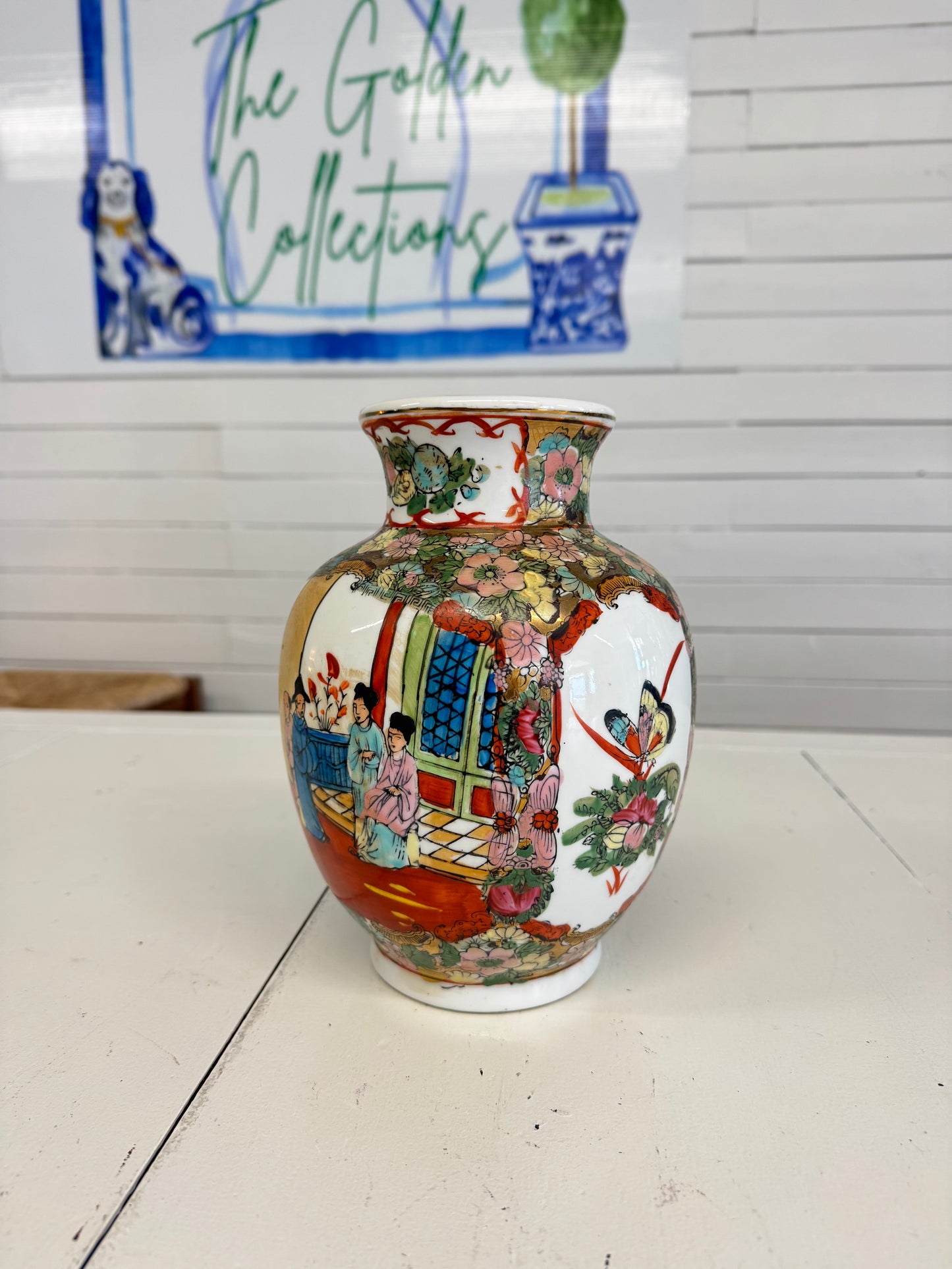 Rose Medallion Vase