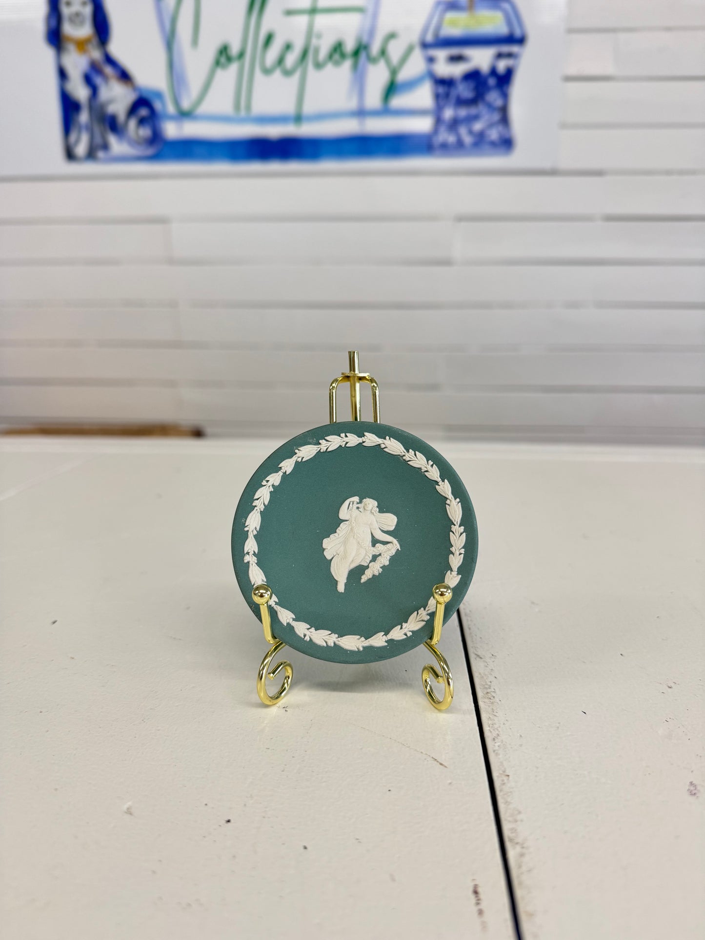Wedgwood Teal Butter Pat