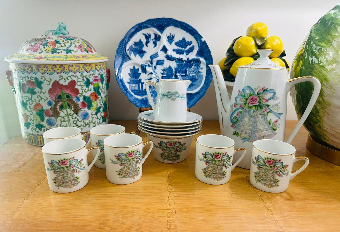 How darling is this “Happy Anniversary” vintage china bow tea set? Such a timeless treasure!