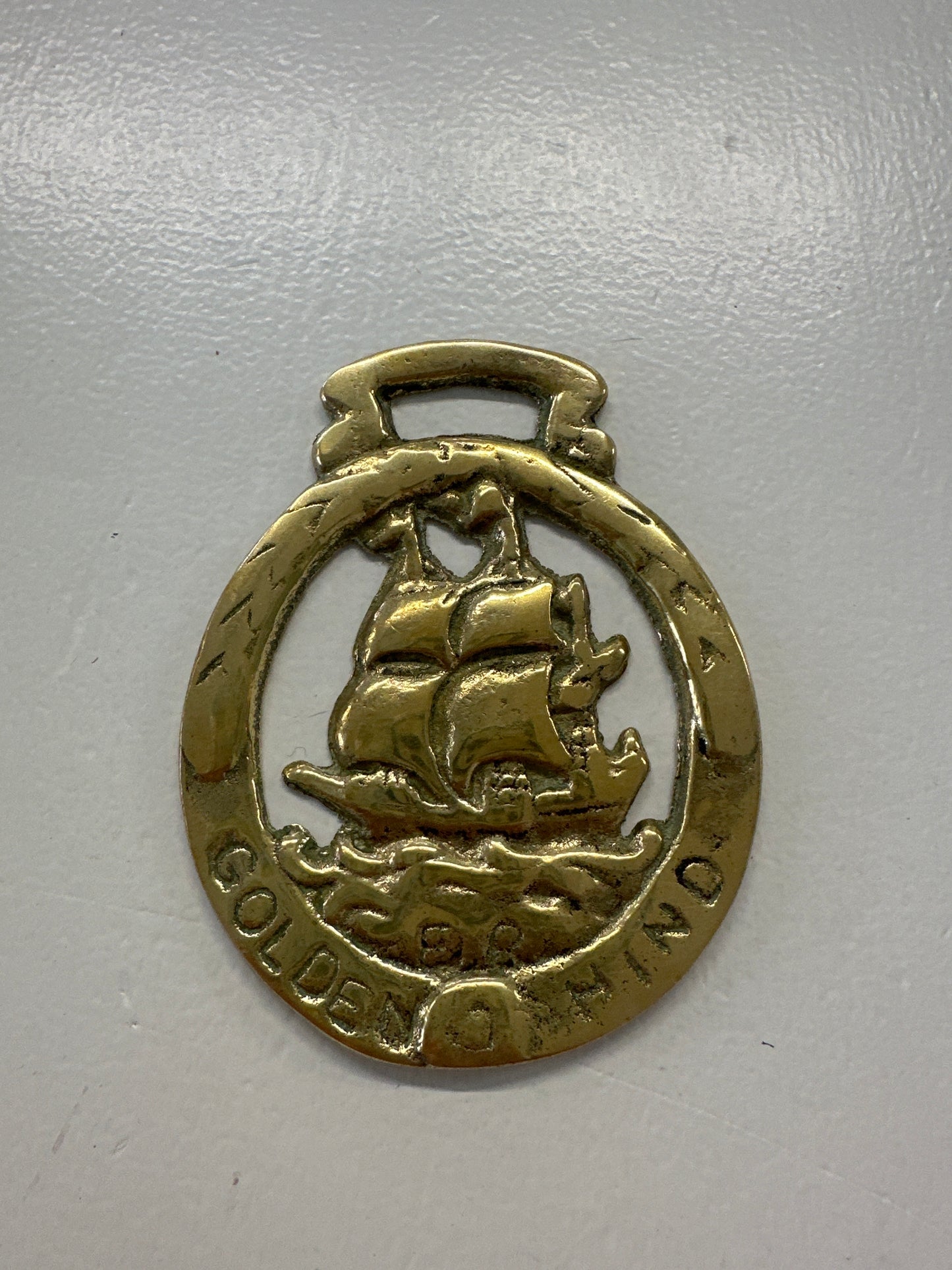 Brass Ship Medallion