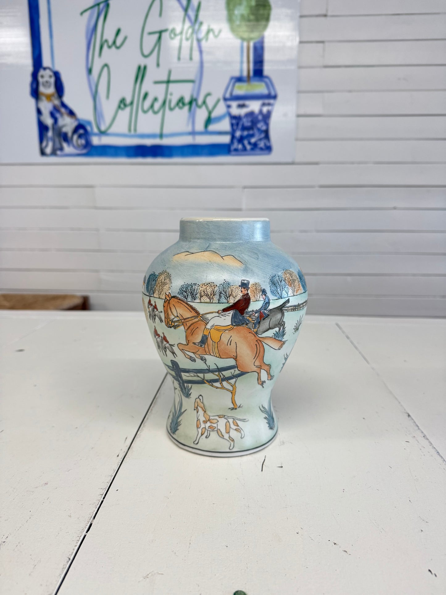 Hunt Scene Vase