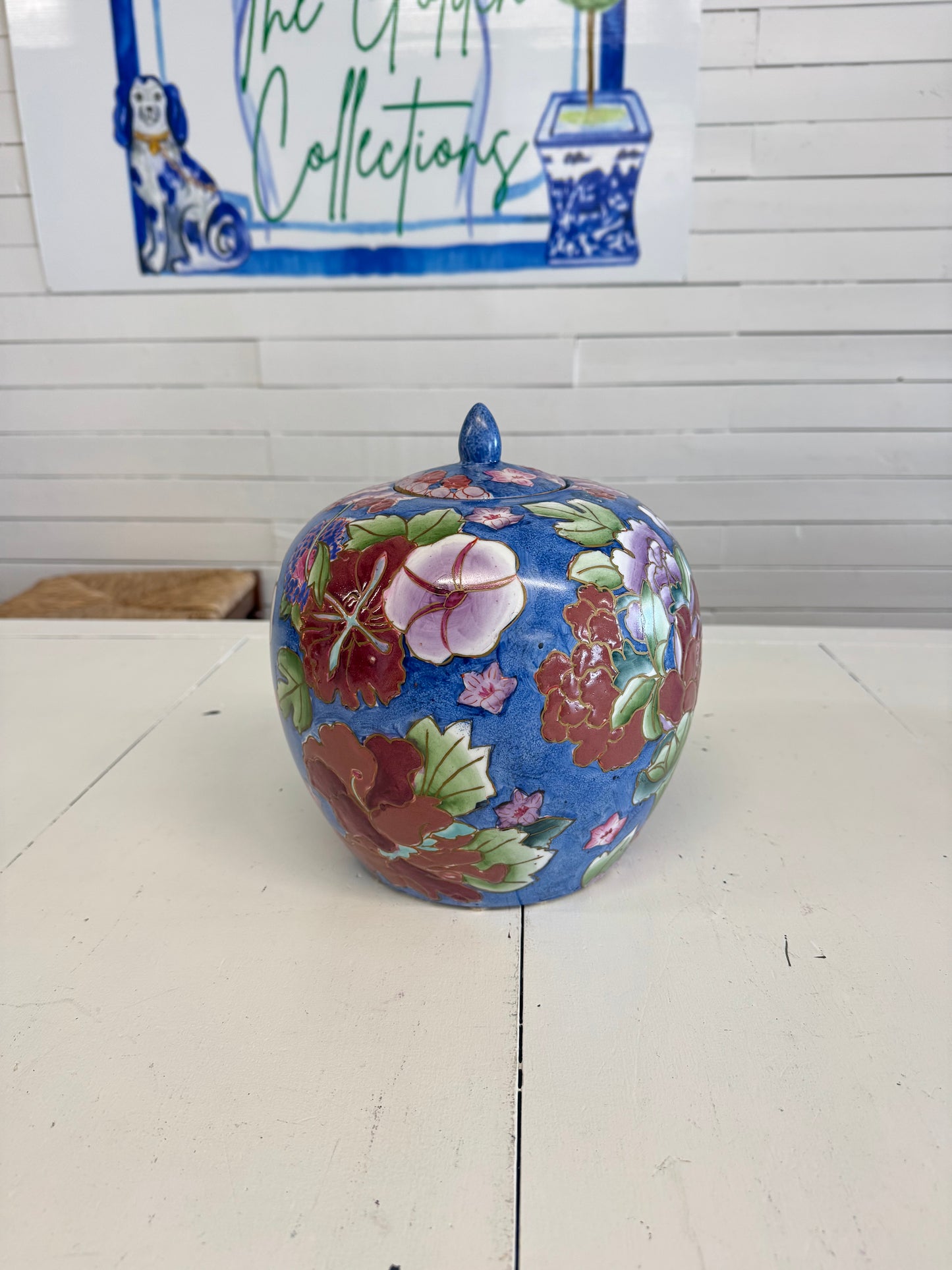 Floral Ginger Jar