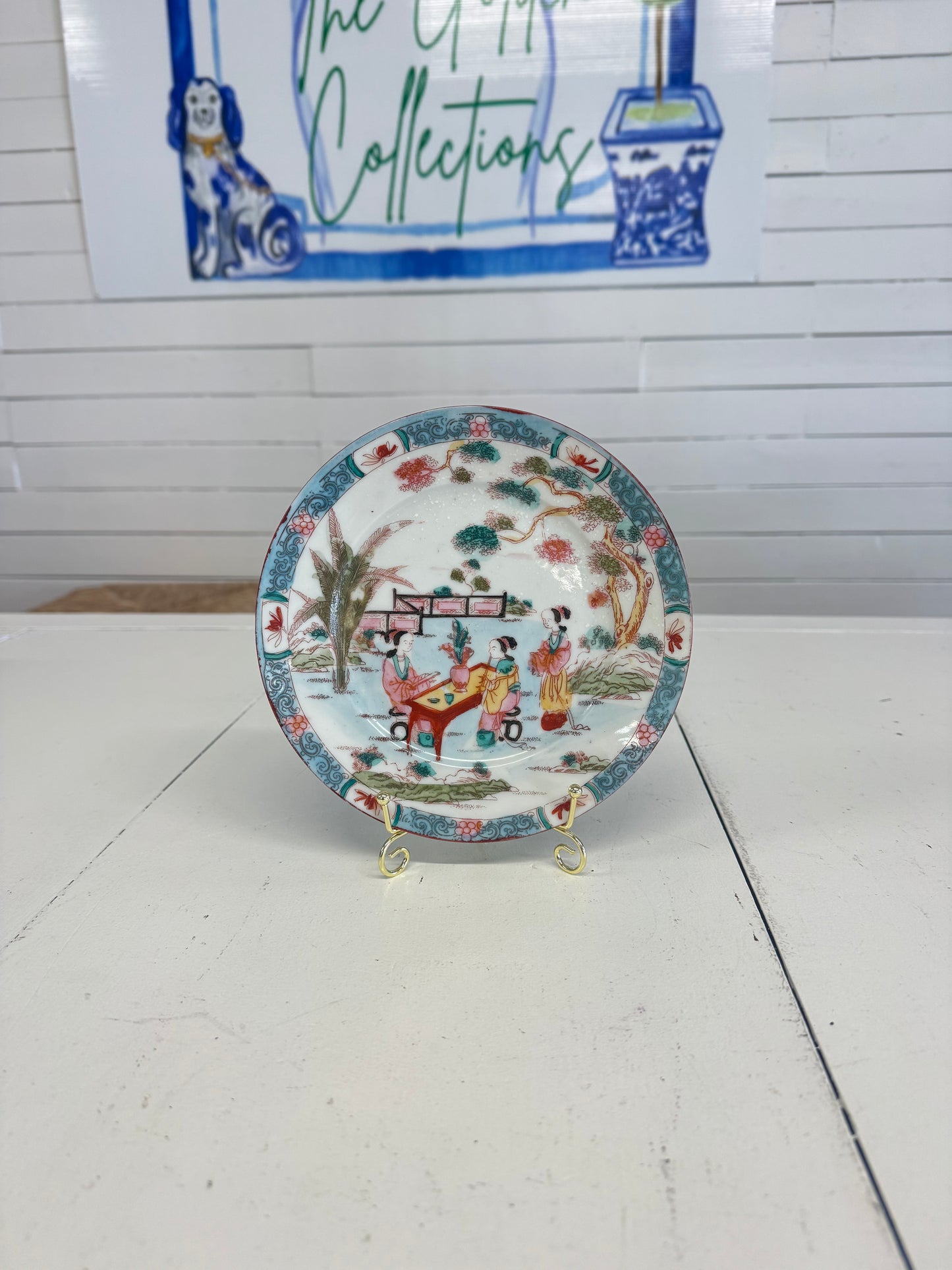 Famille Rose Plate 7.5”