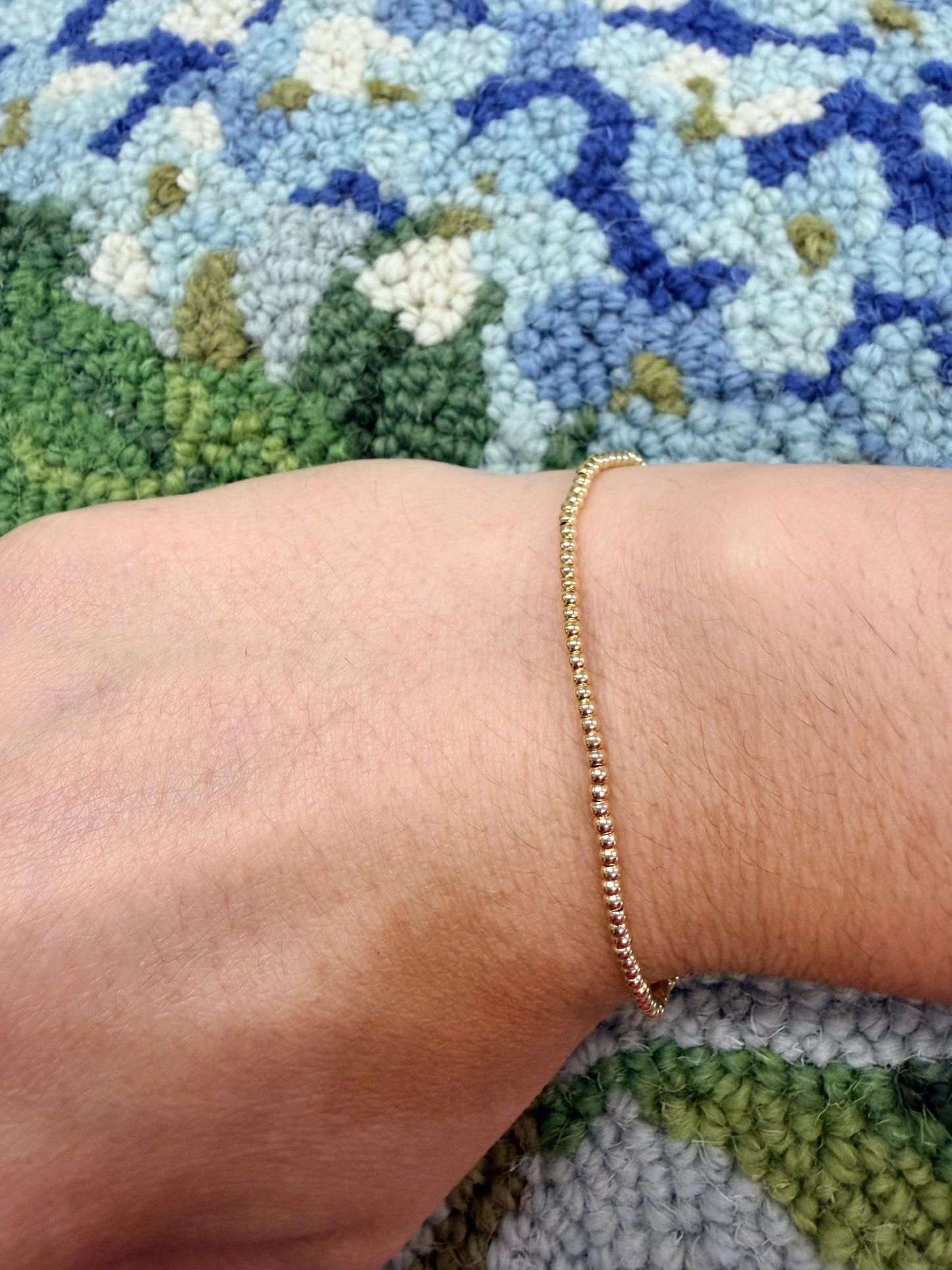 Gold ball Bracelet 2mm