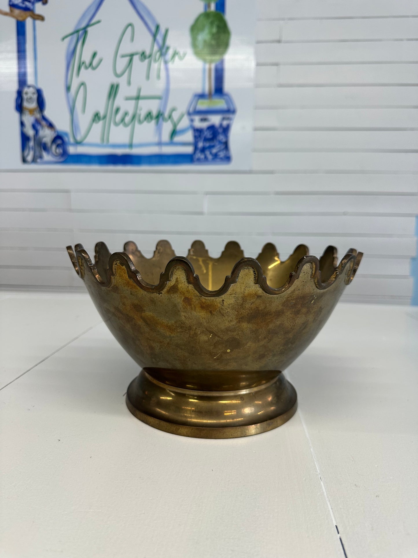 Brass Scallop Bowl