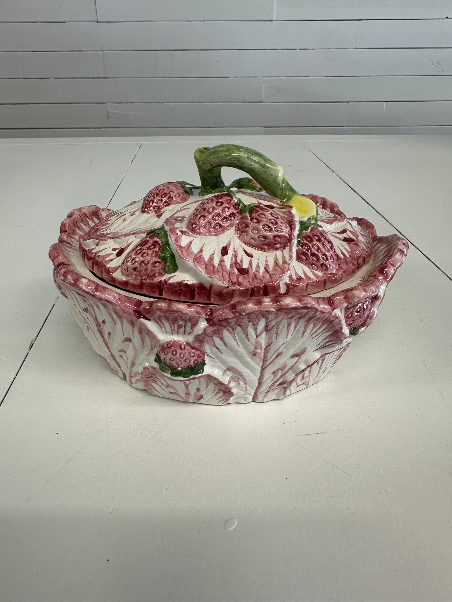 Neuwirth Majolica Strawberry Tureen