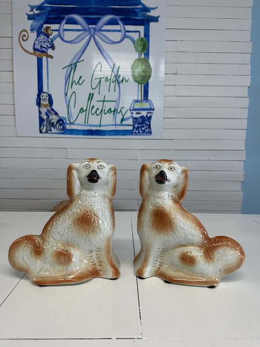 13” Staffordshire Dog Set