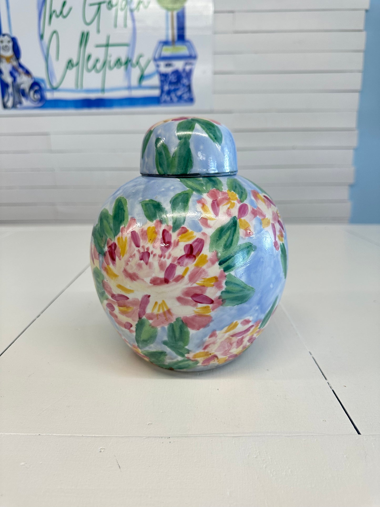 Floral Ginger Jar