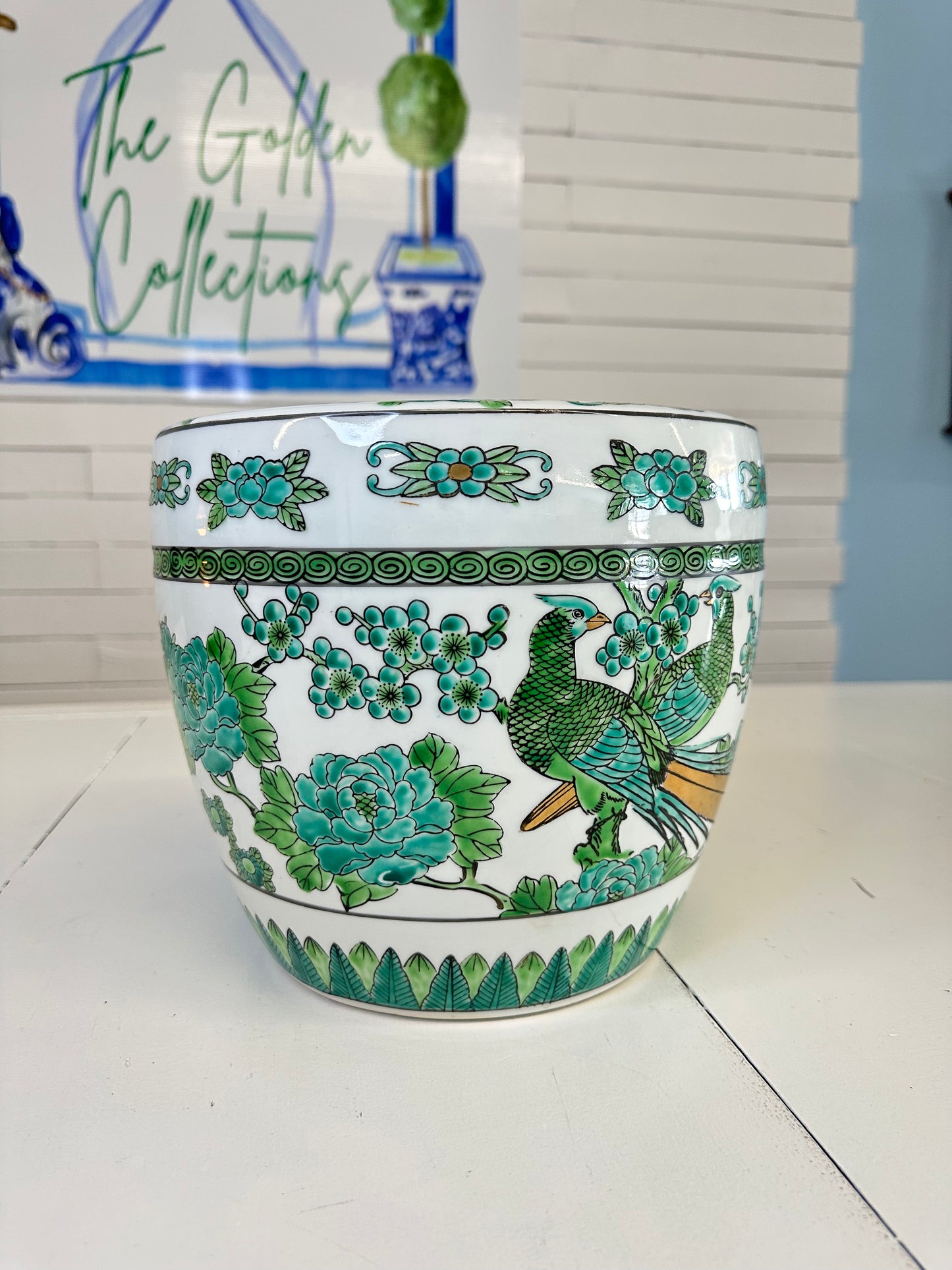 Gold Imari Planter