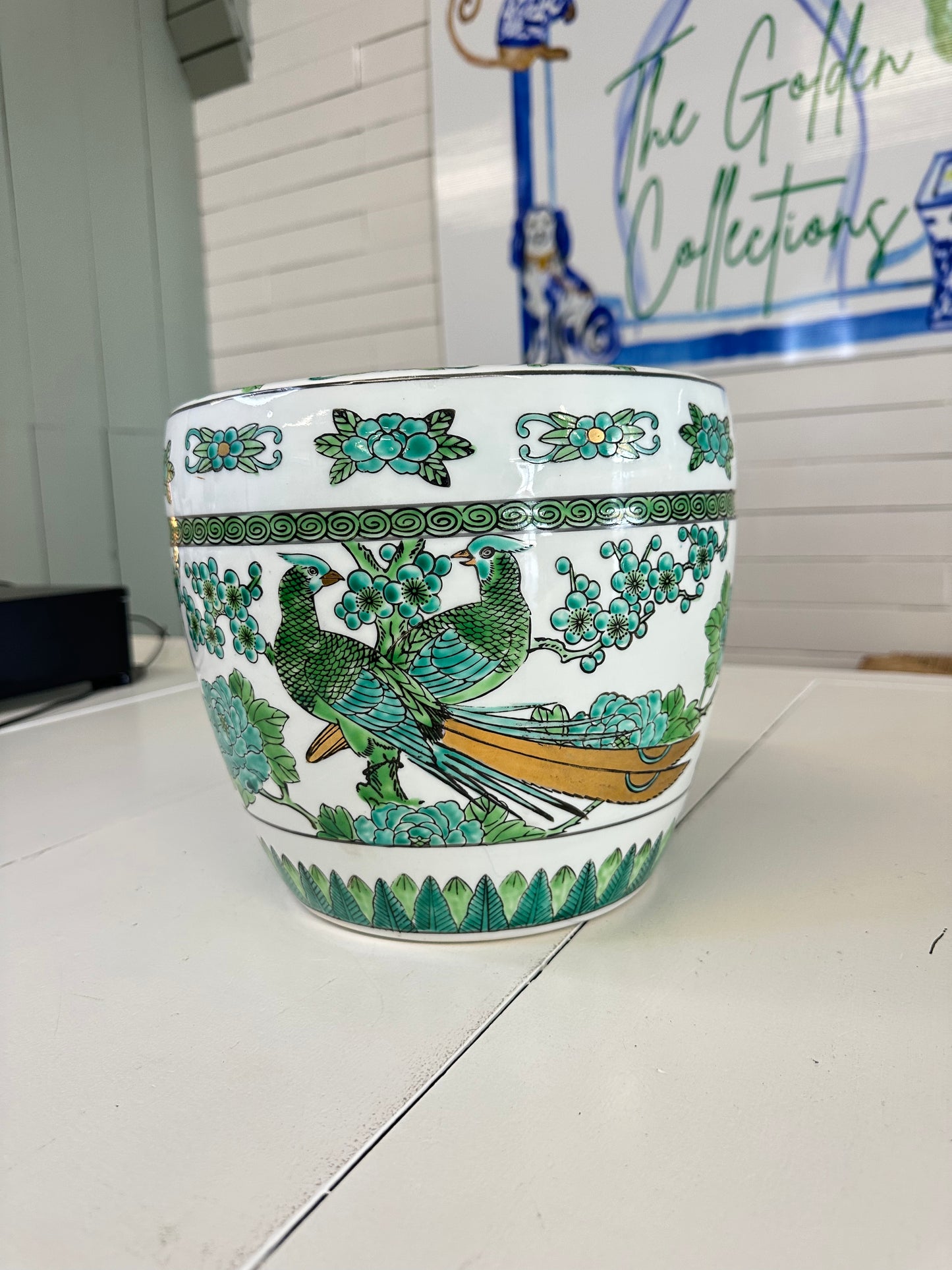 Gold Imari Planter