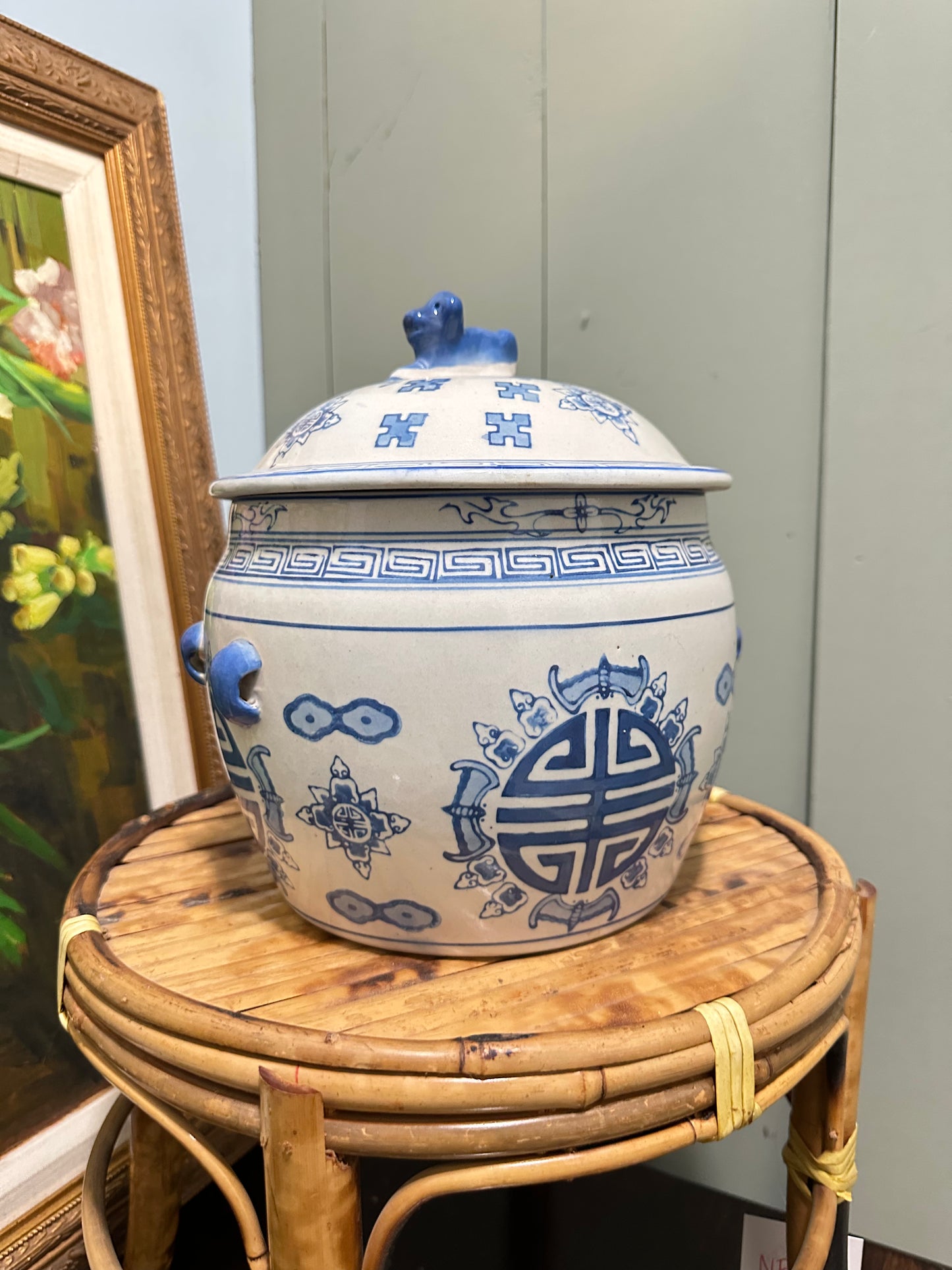 B&W Rice Jar