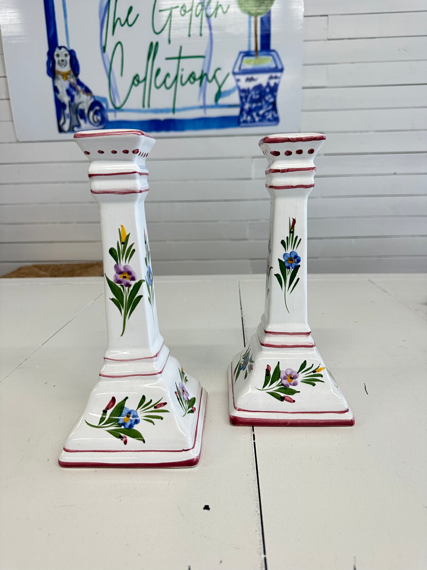 Floral Candlesticks