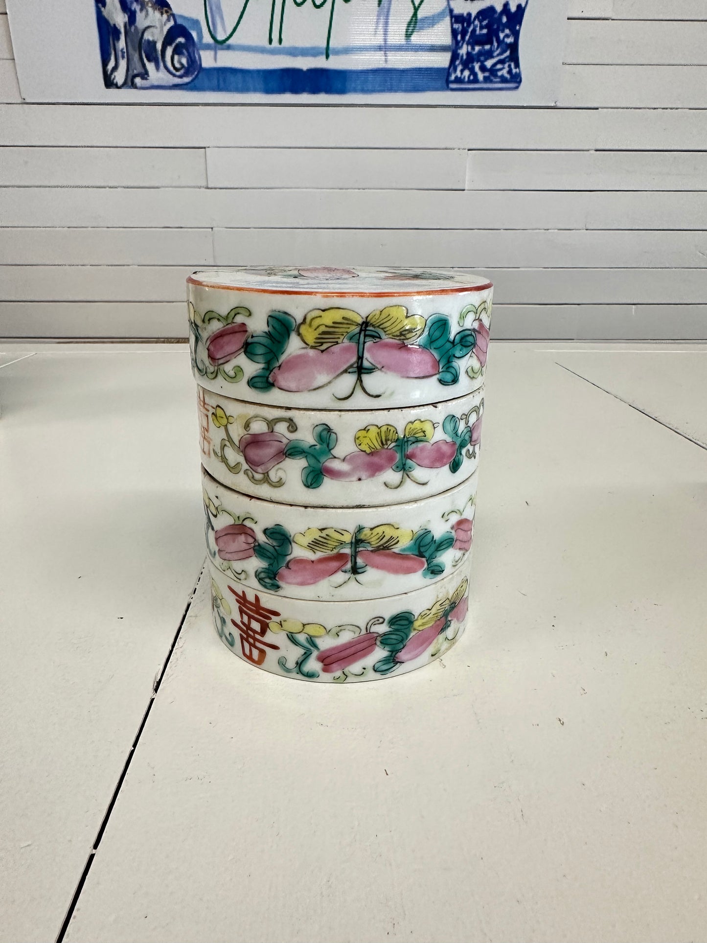 Famille Rose Stackable Trinket