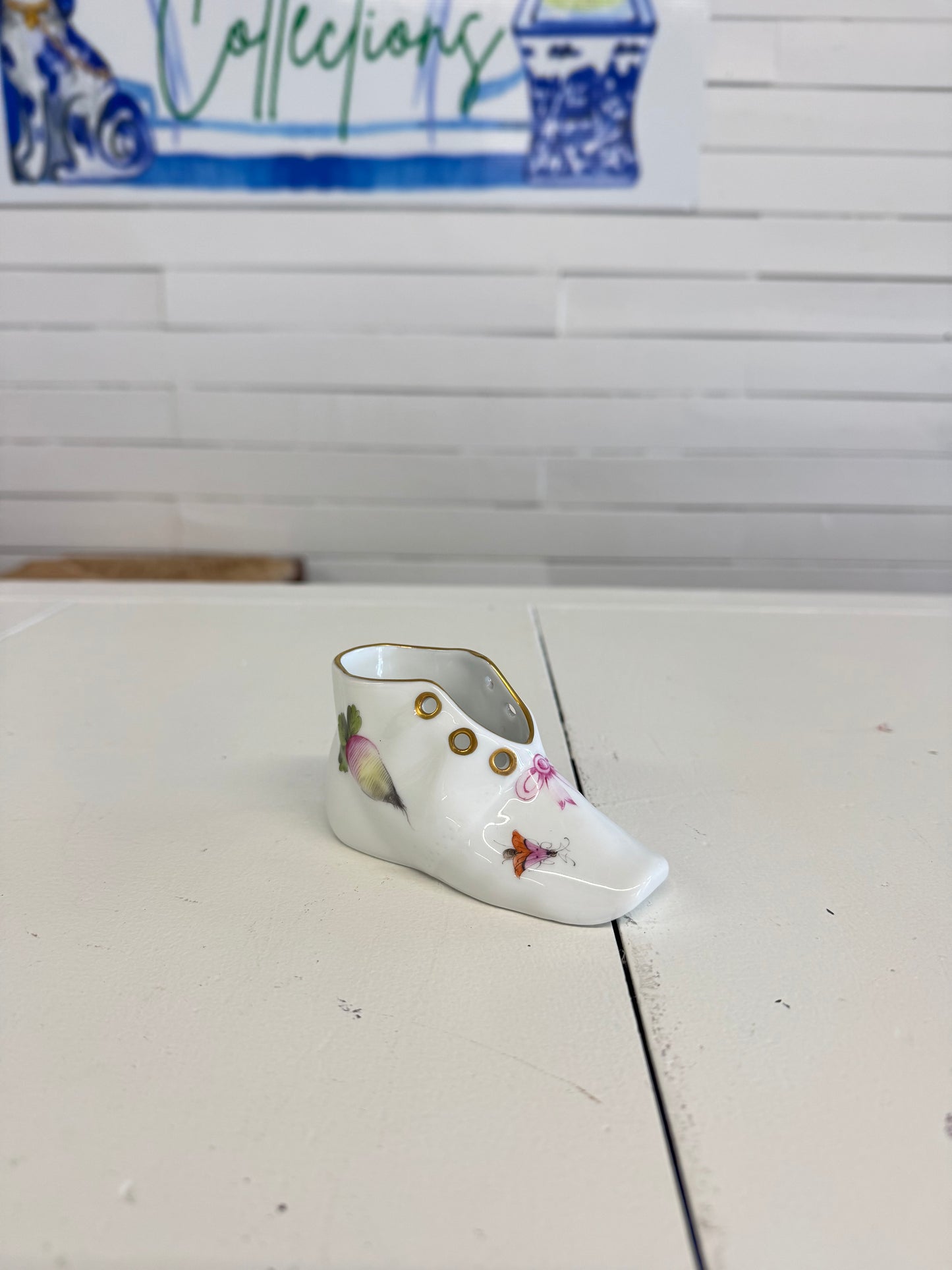 Herend Baby Shoe