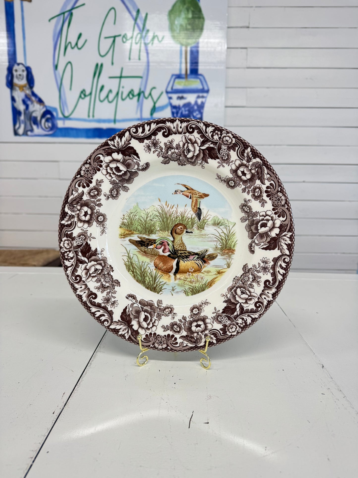 Woodland Spode Dinner Plate 10.5”