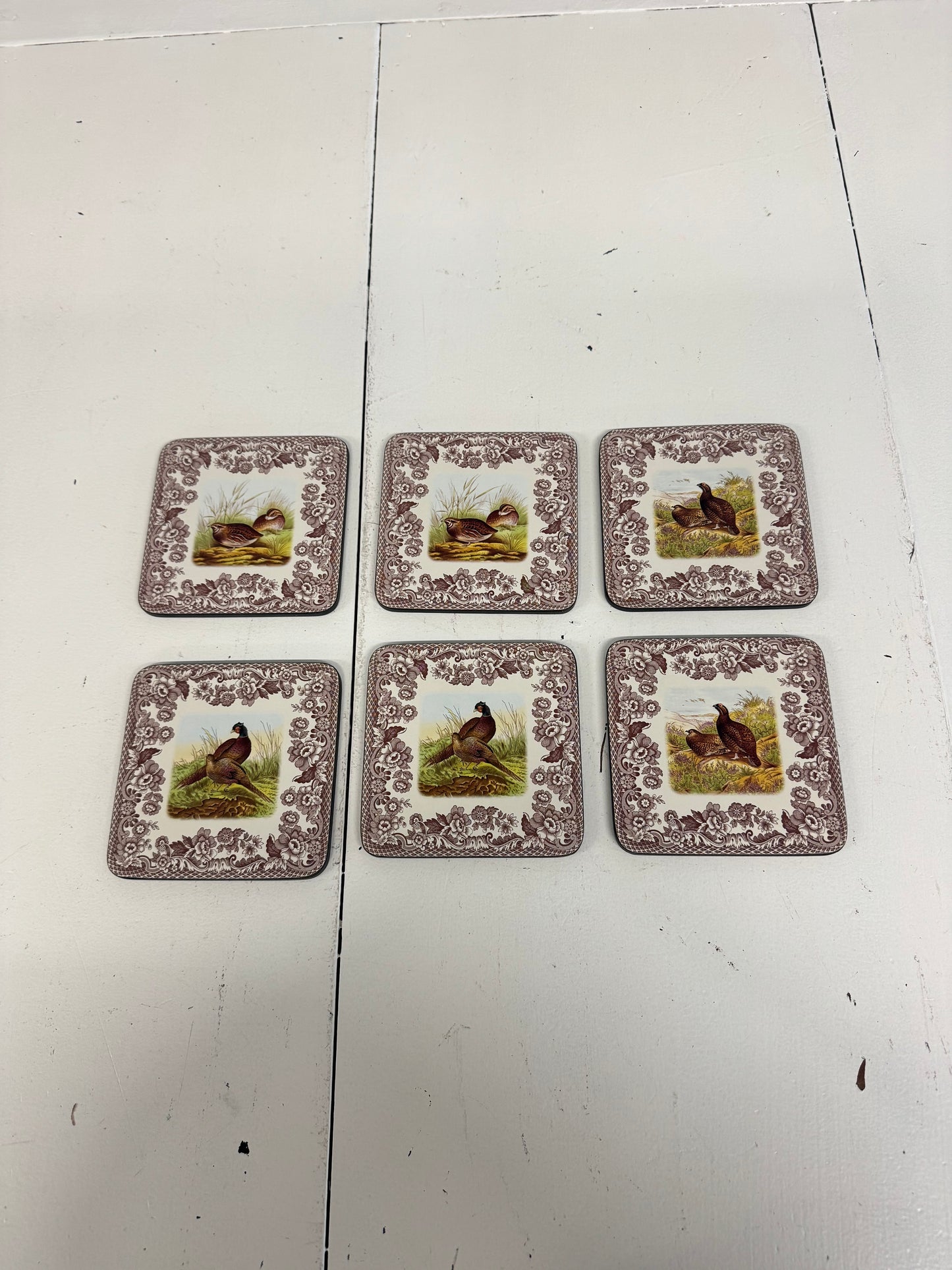 Woodland Spode Coaster Set of 6