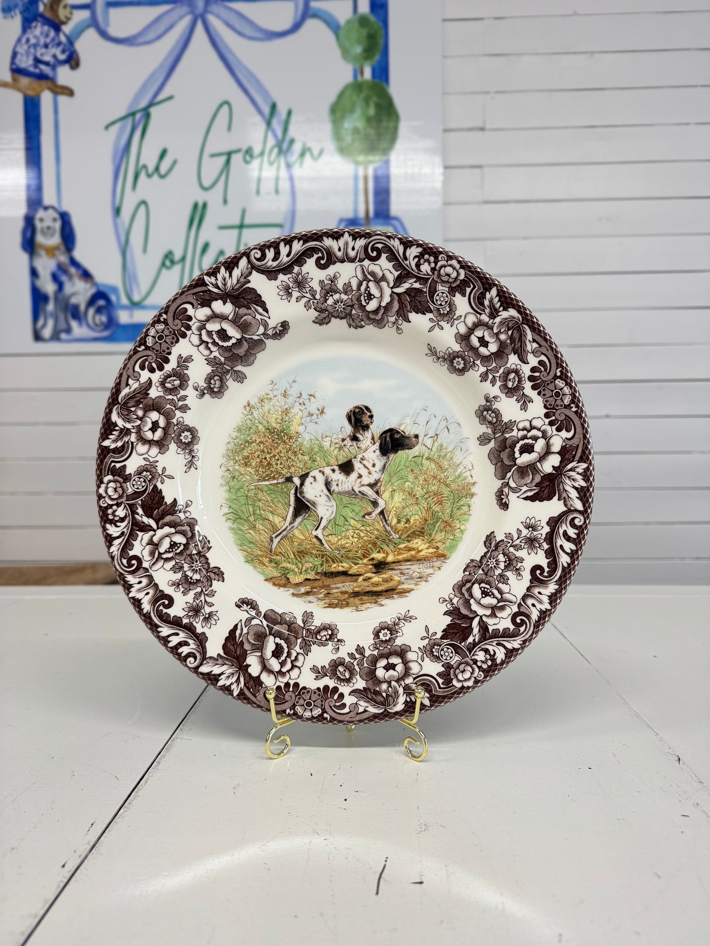 Woodland Spode Dinner Plate 10.5”