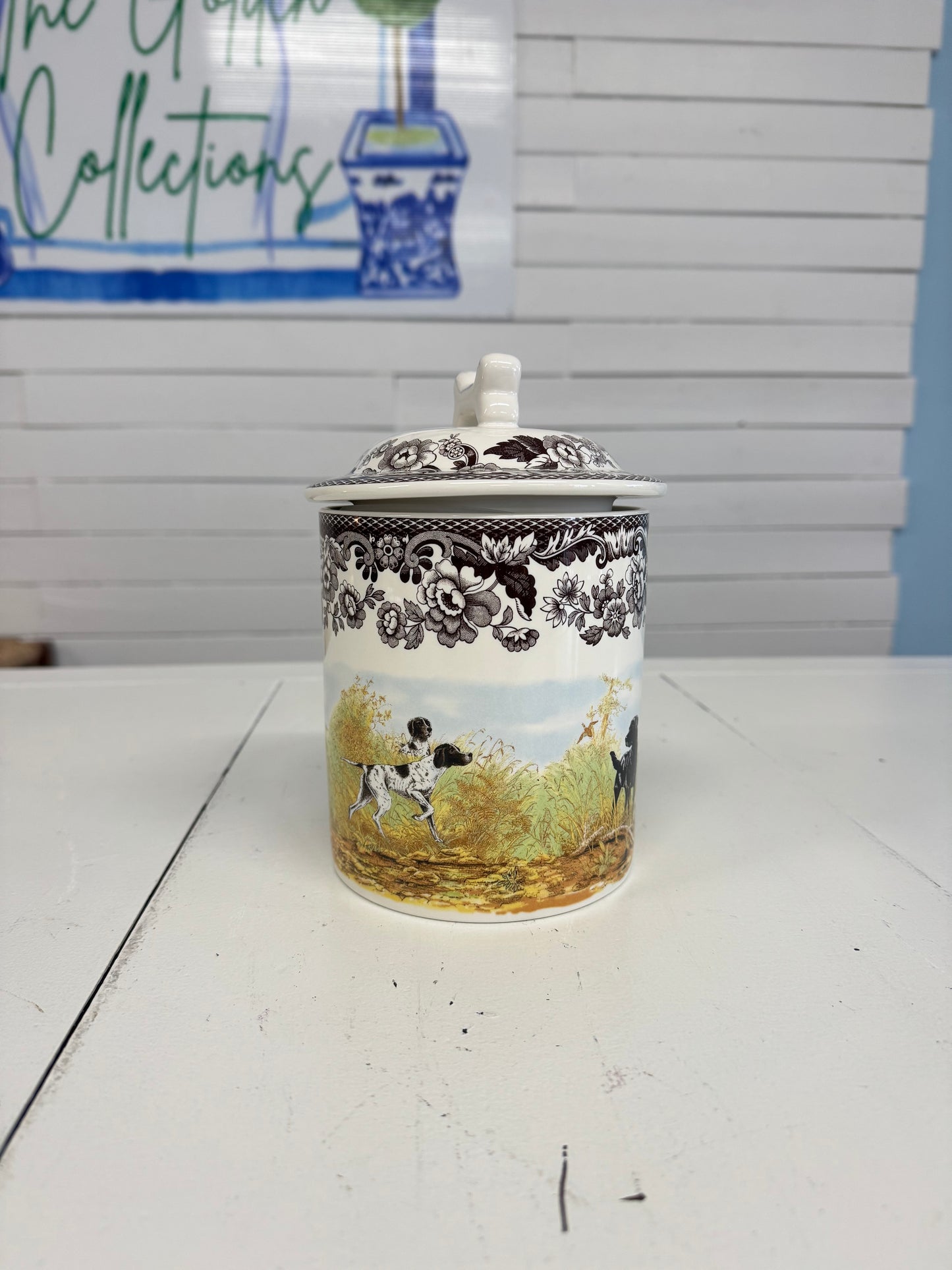 Woodland Spode Treat Jar 7”