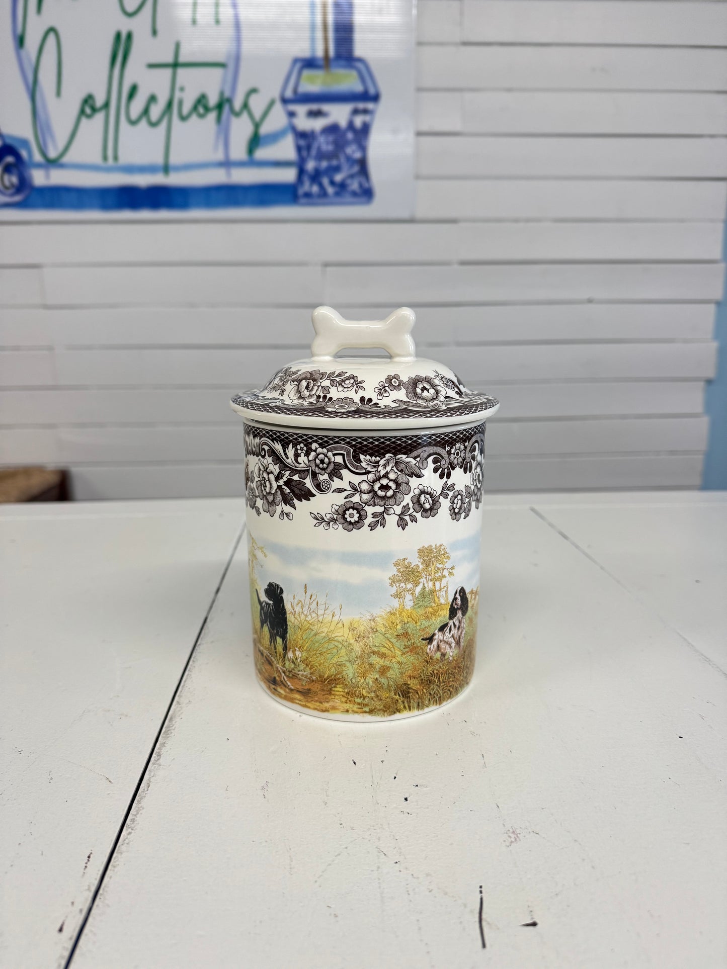 Woodland Spode Treat Jar 7”