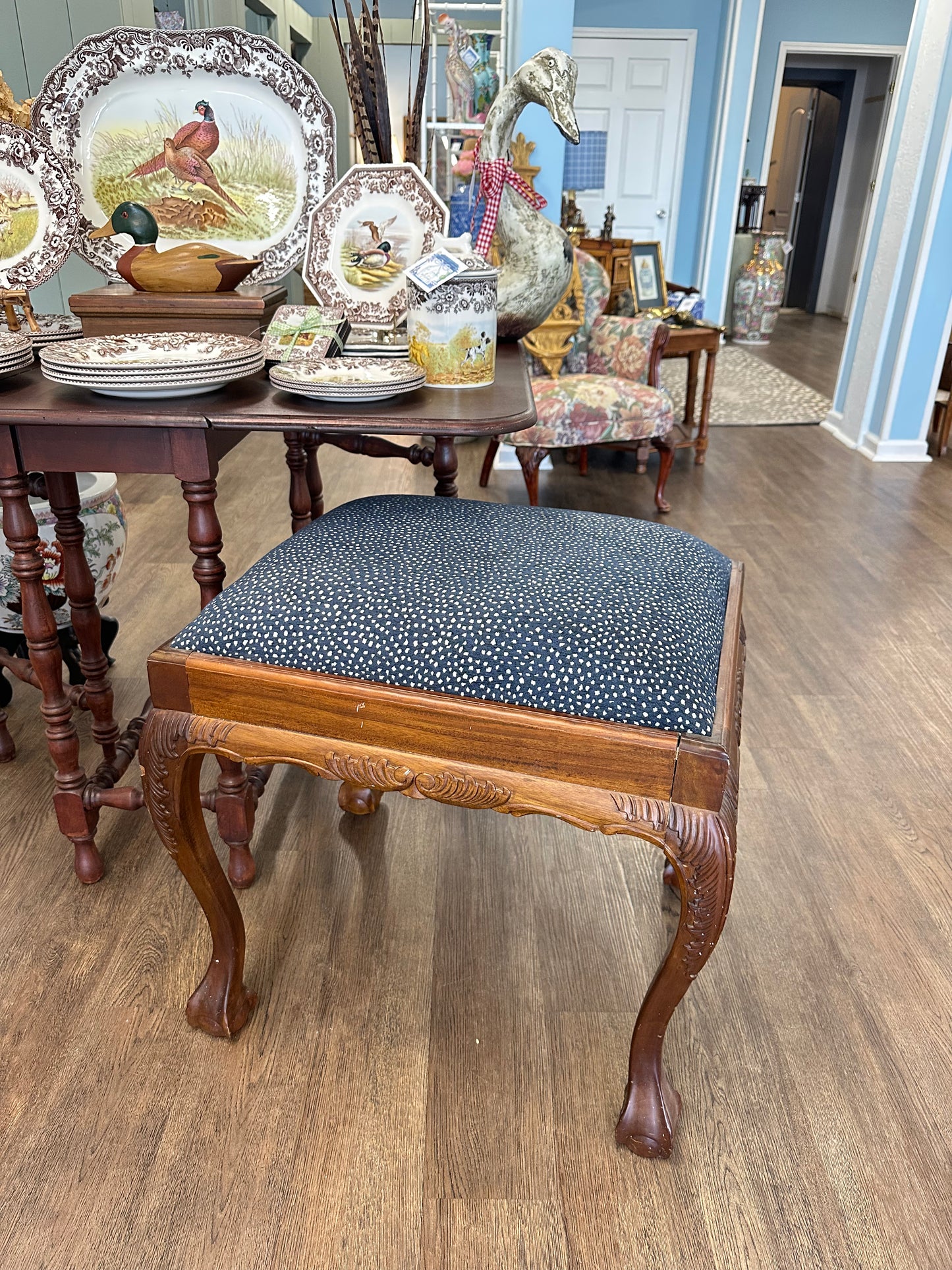 Reupholstered Bench