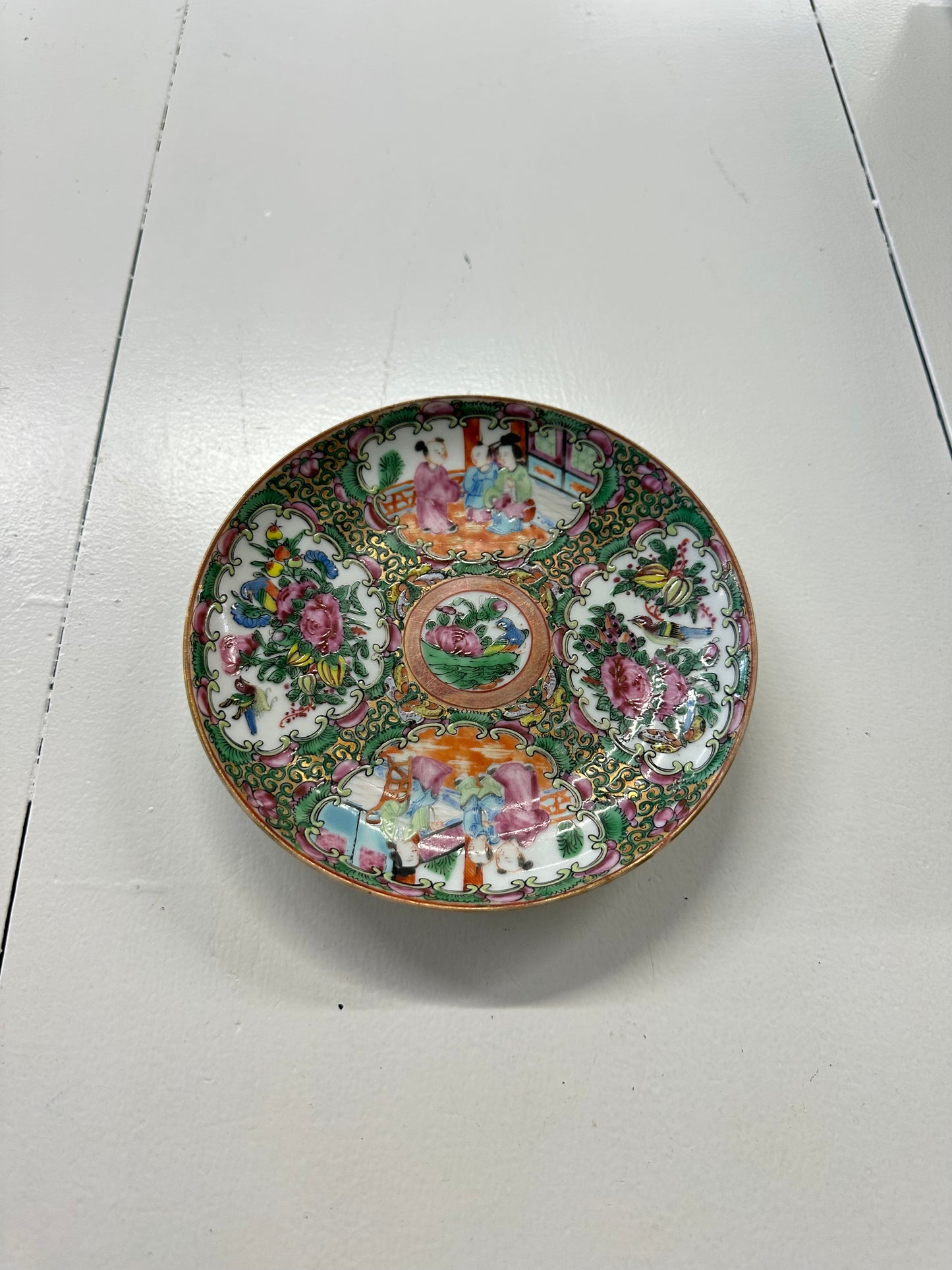 6” Antique Rose Medallion Plate