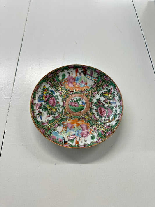 6” Antique Rose Medallion Plate