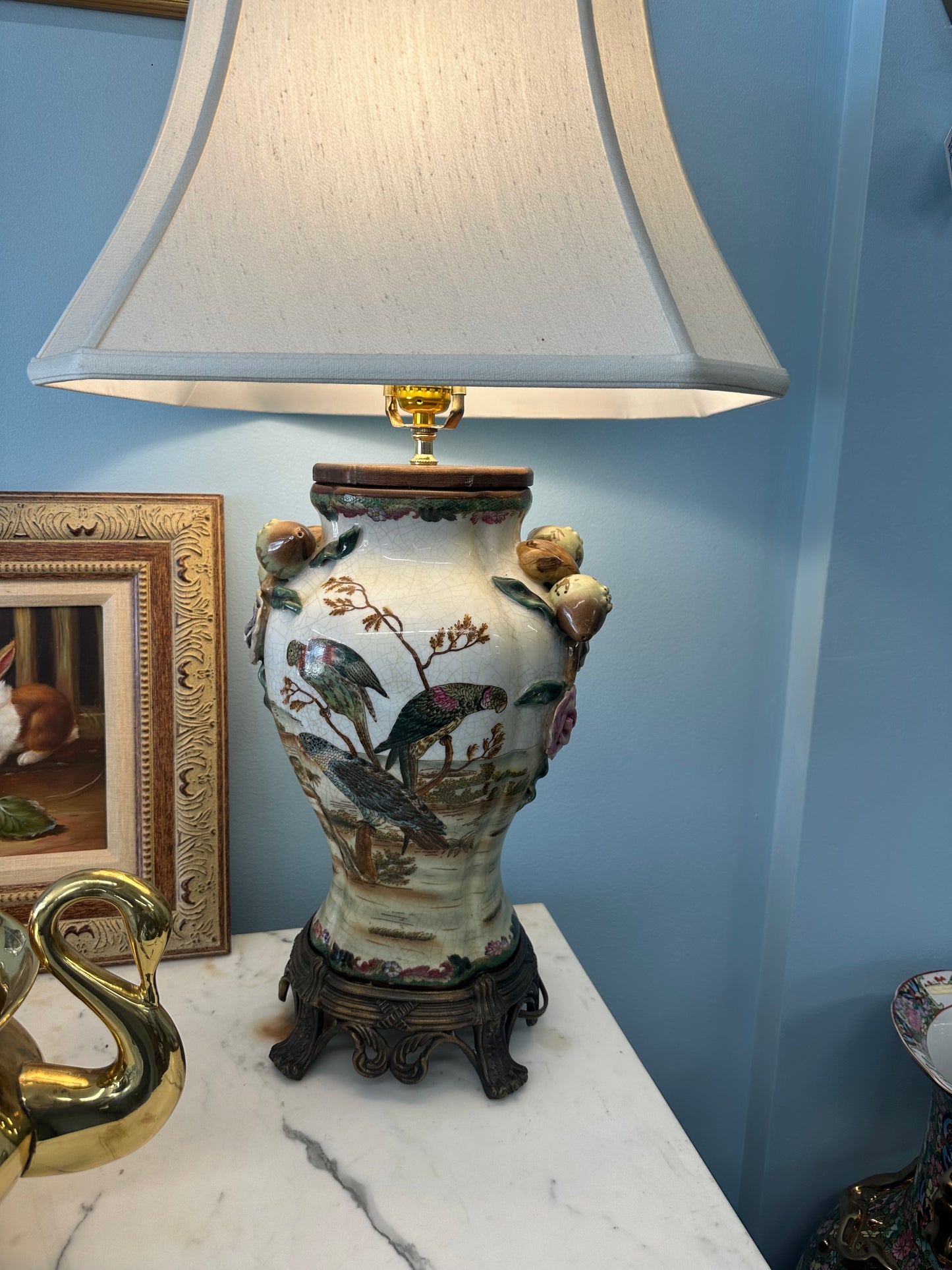 Pomegranate Bird Lamp