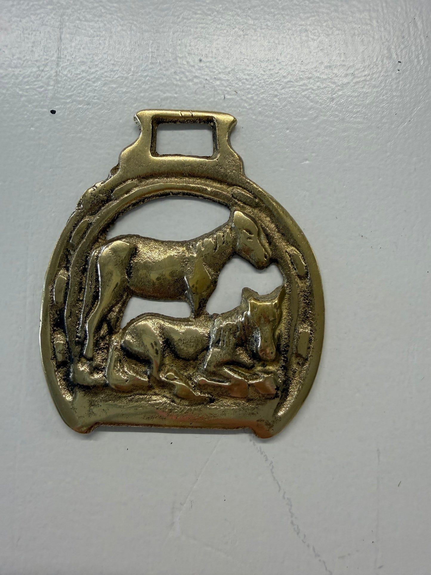 Brass Horse Medallion