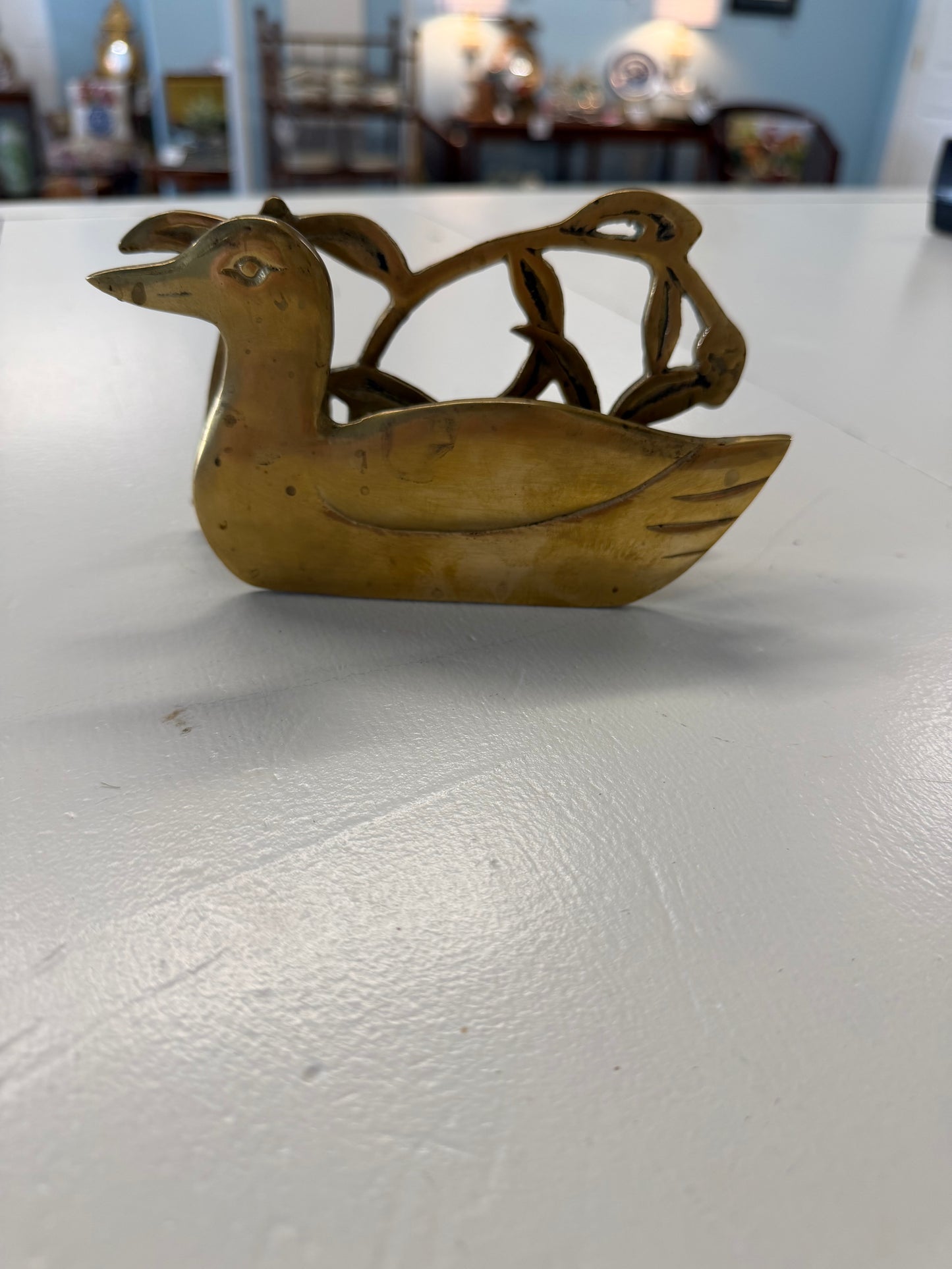 Brass Duck Napkin/Mail holder