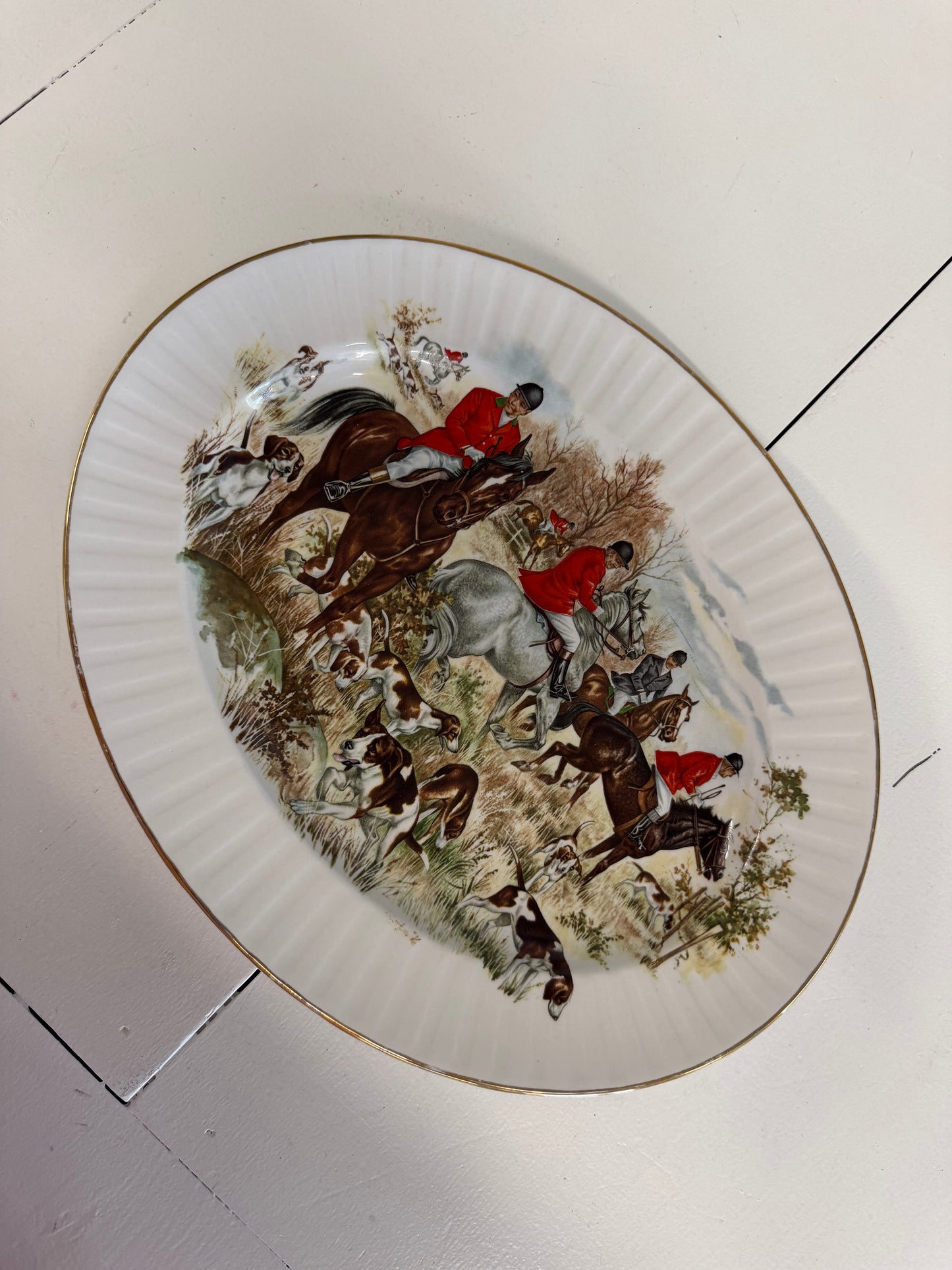 Horse & Hounds platter